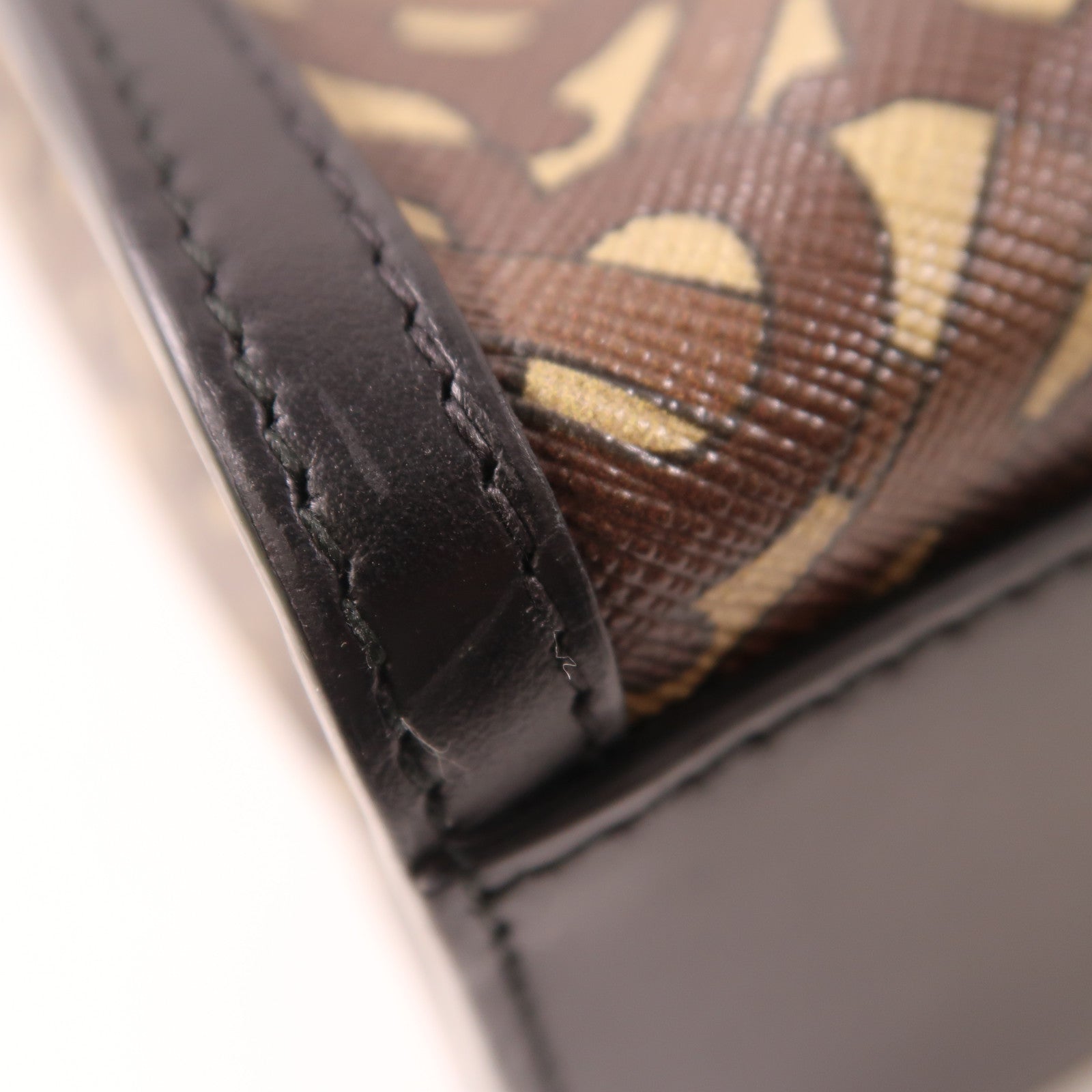 BURBERRY 塗層帆布/皮革2 Way Shoulder Tote金扣手挽肩背兩用袋棕色/白色