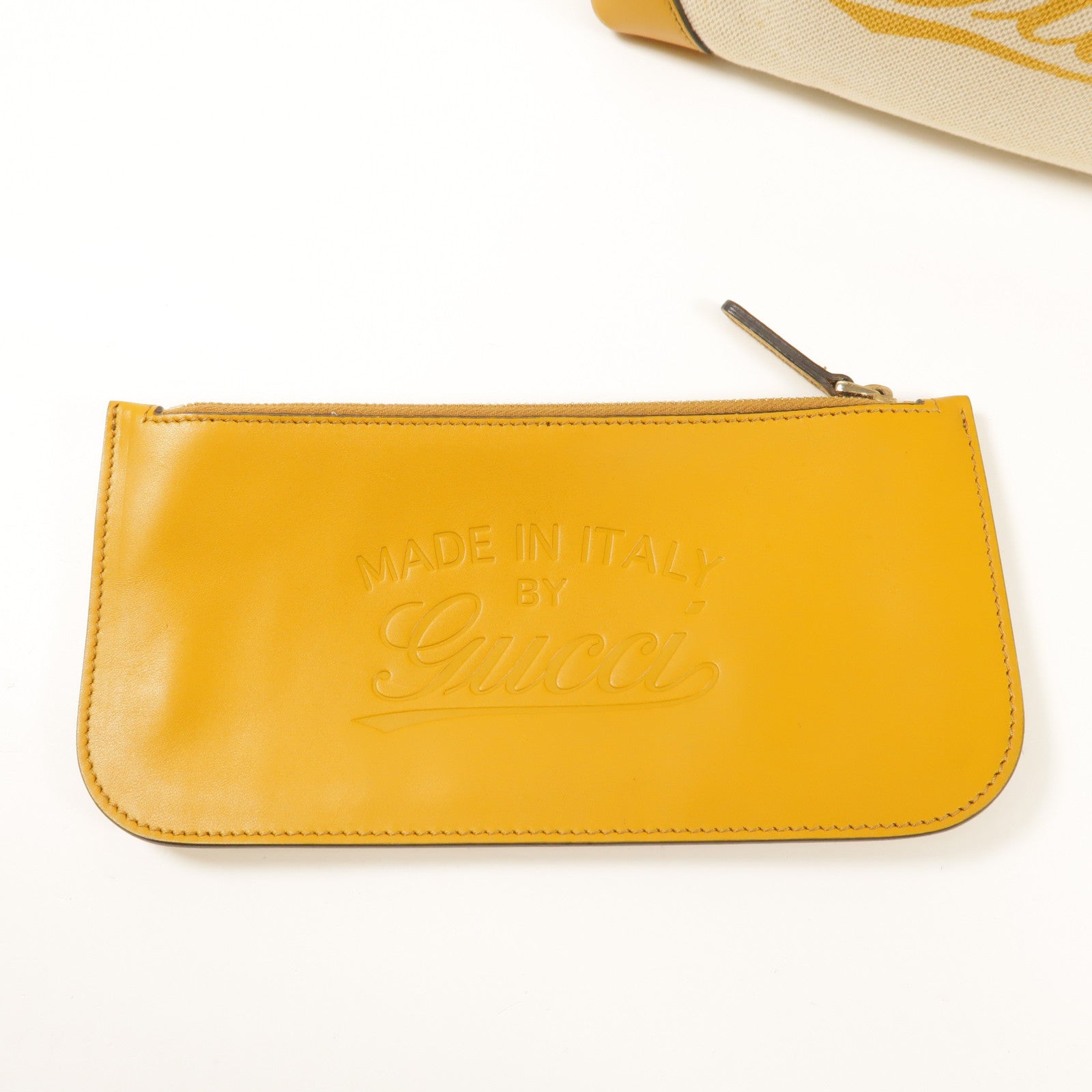 GUCCI GG Shoulder Bag 269878 Canvas Yellow Beige