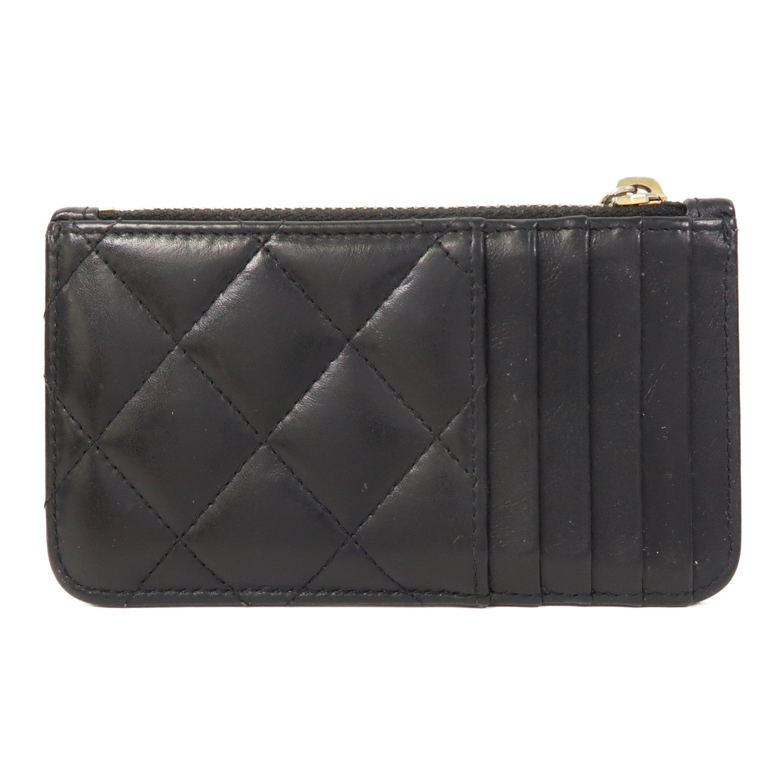 CHANEL 小物 CHANEL 菱格羊皮皮革Chain Shoulder銀扣鏈帶肩背袋黑色– Brand