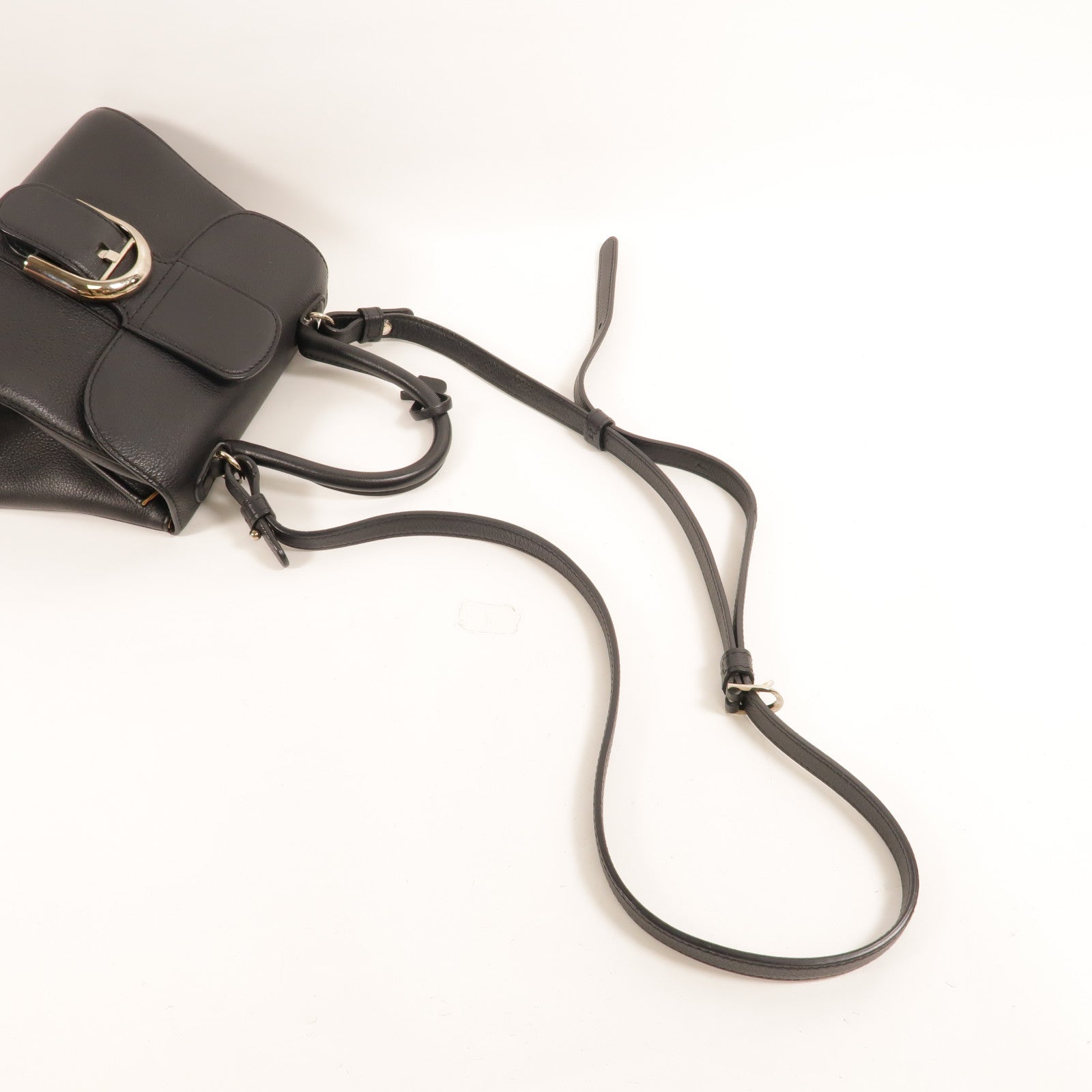 Delvaux 牛皮皮革Brillant Mini手挽肩背兩用袋
