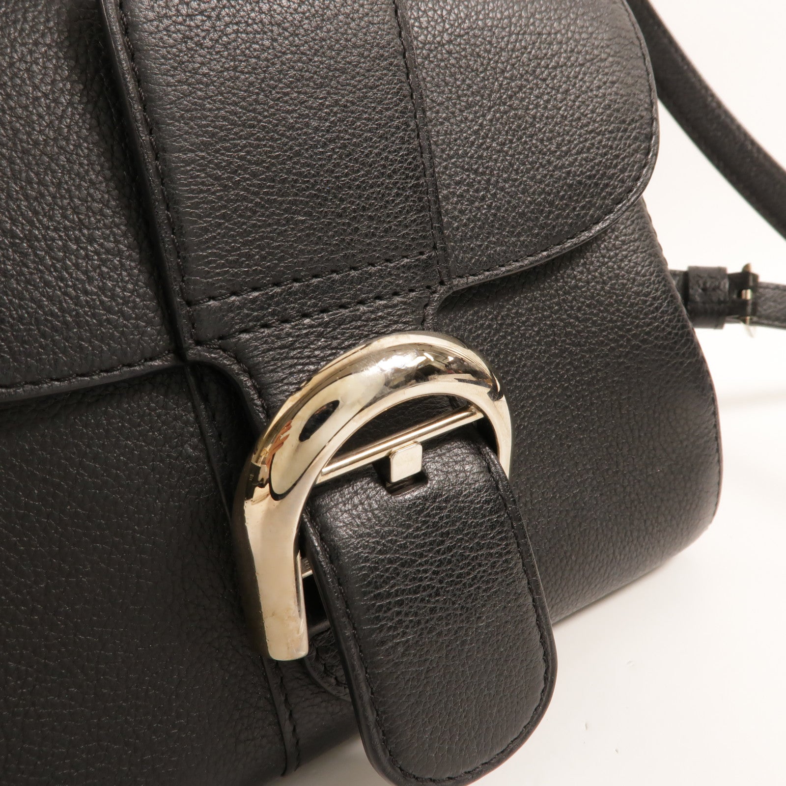 Delvaux 牛皮皮革Brillant Mini手挽肩背兩用袋