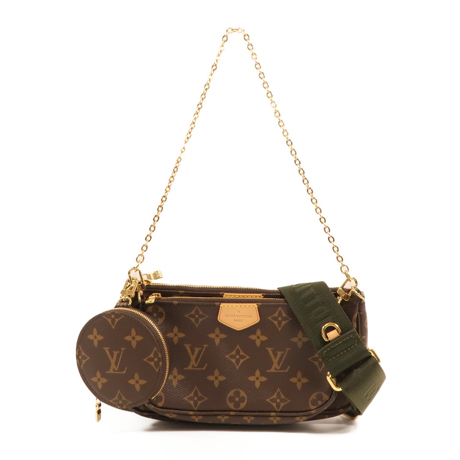 LOUIS VUITTON Monogram Multi Pochette Accessoires金扣肩背袋