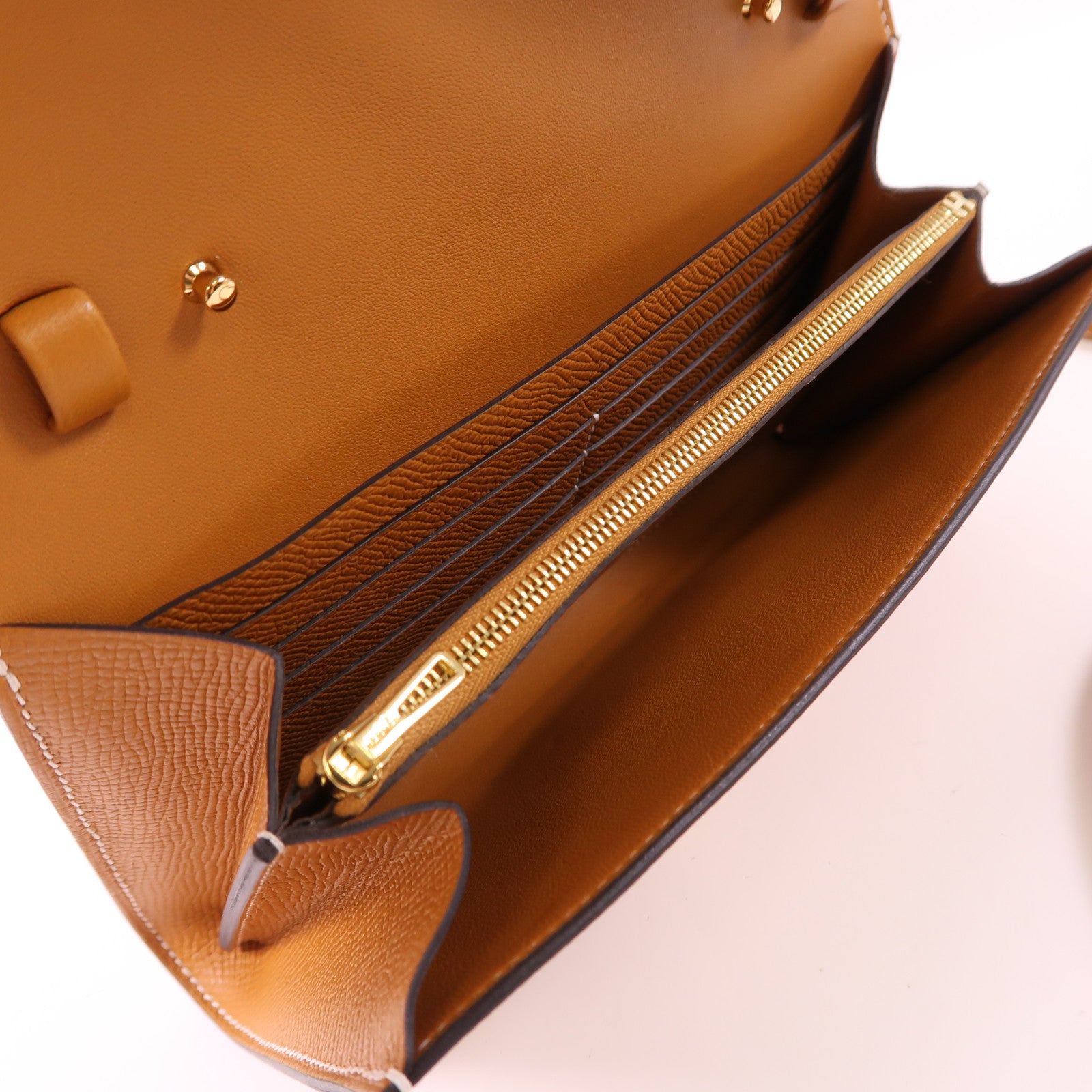 HERMES Epsom皮革Constance To Go金扣肩背袋Toffee