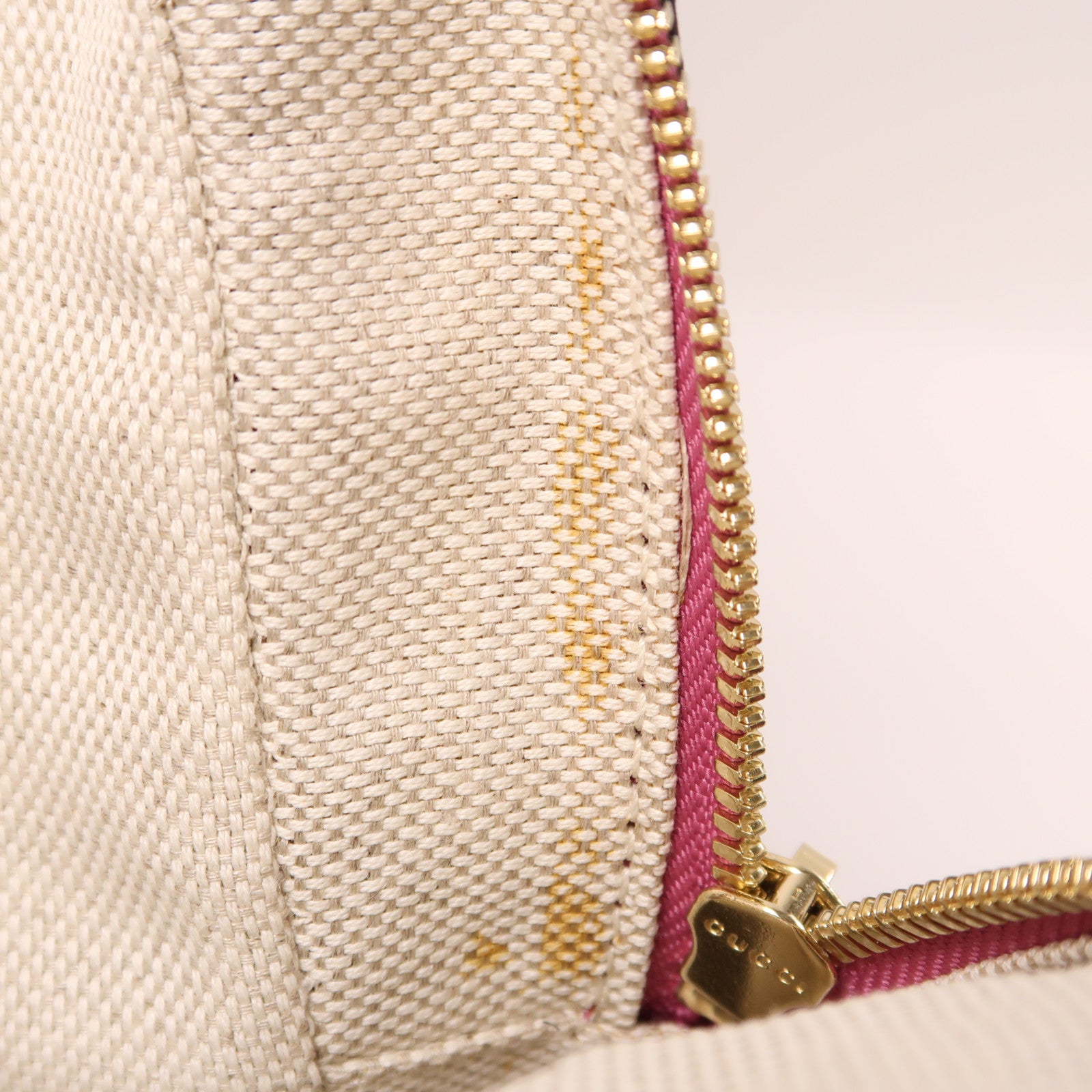 GUCCI 牛皮皮革Backpack金扣鏈帶背包桃紅色