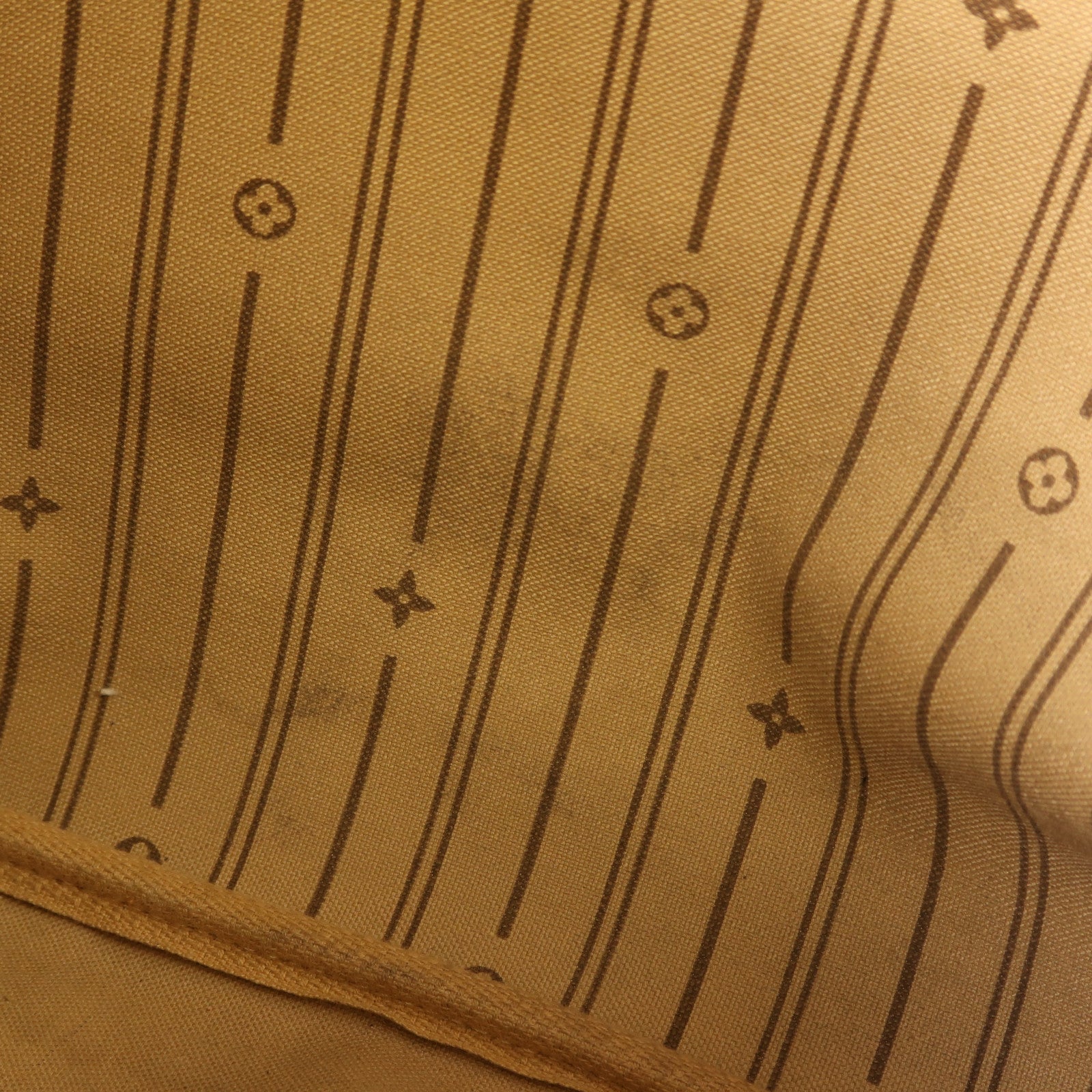 LOUIS VUITTON Monogram Neverfull GM金扣手挽袋棕色