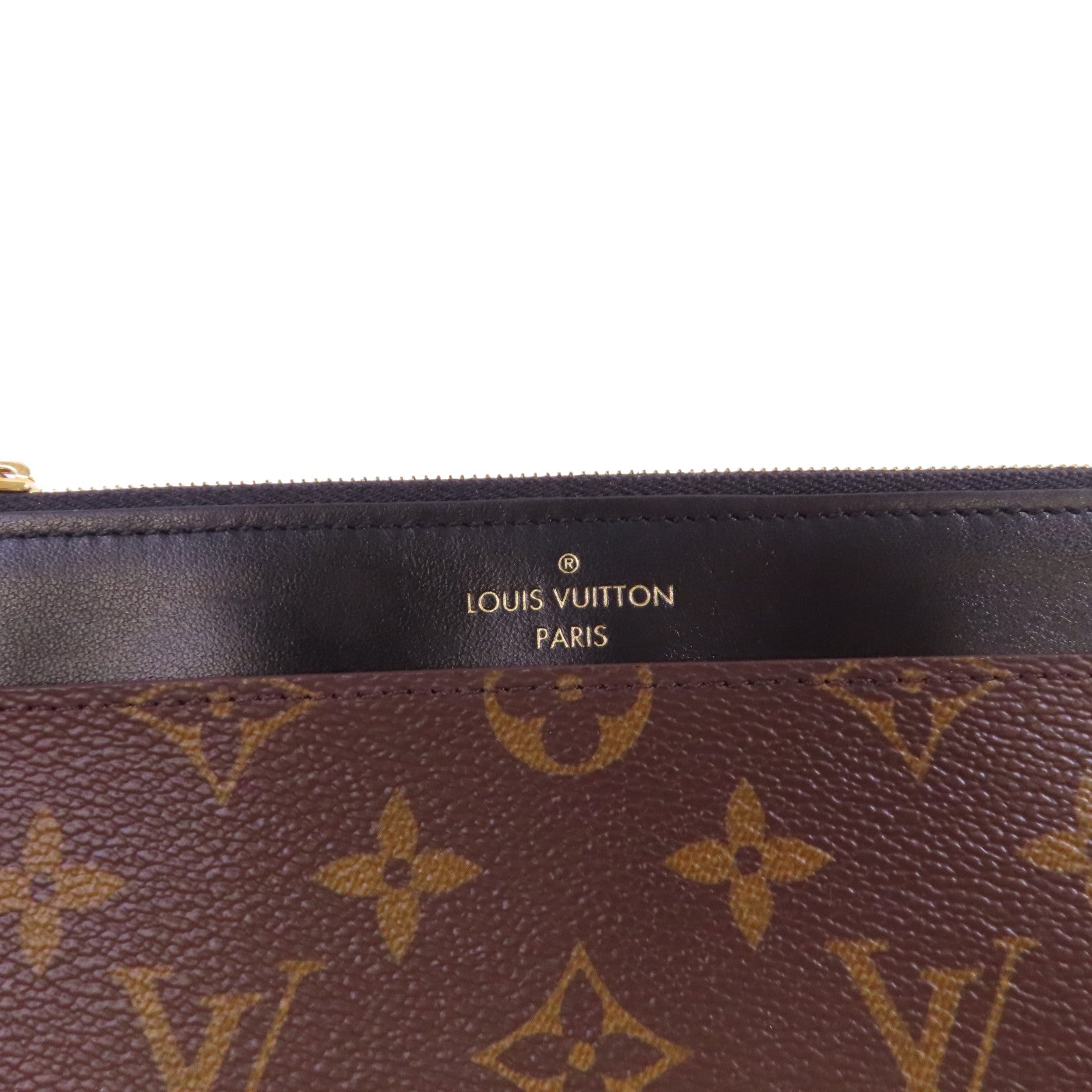 LOUIS VUITTON Monogram Slim Purse Long Wallet金扣長錢包啡色