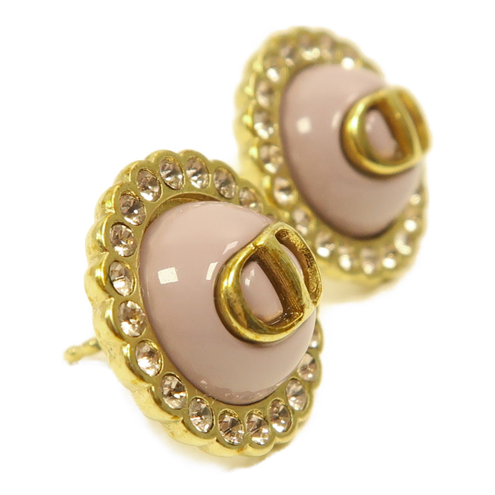 Dior 金屬Earrings耳環紫色/金色
