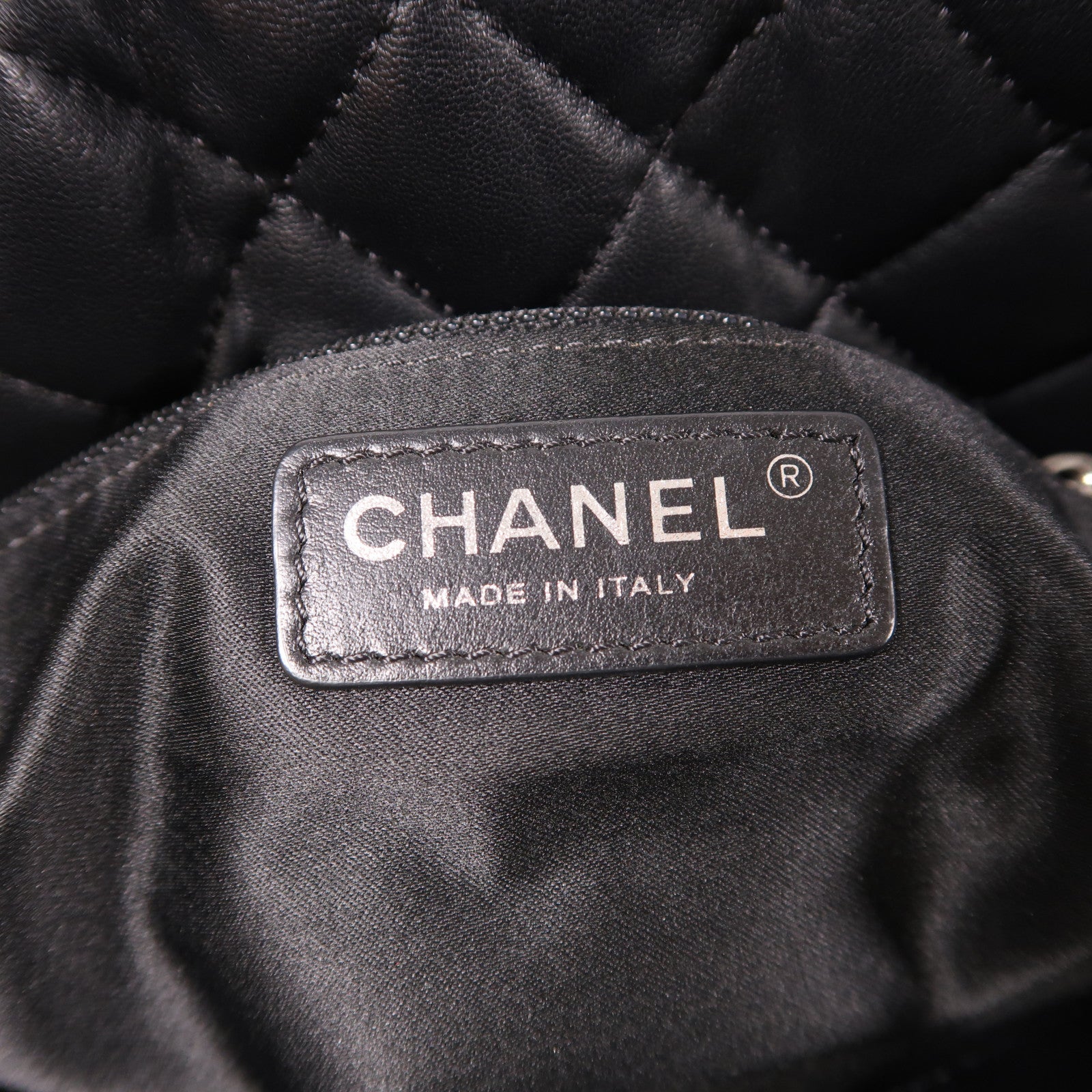 CHANEL 【激減優惠】羊皮皮革Shoulder Tote銀扣鏈帶肩背袋