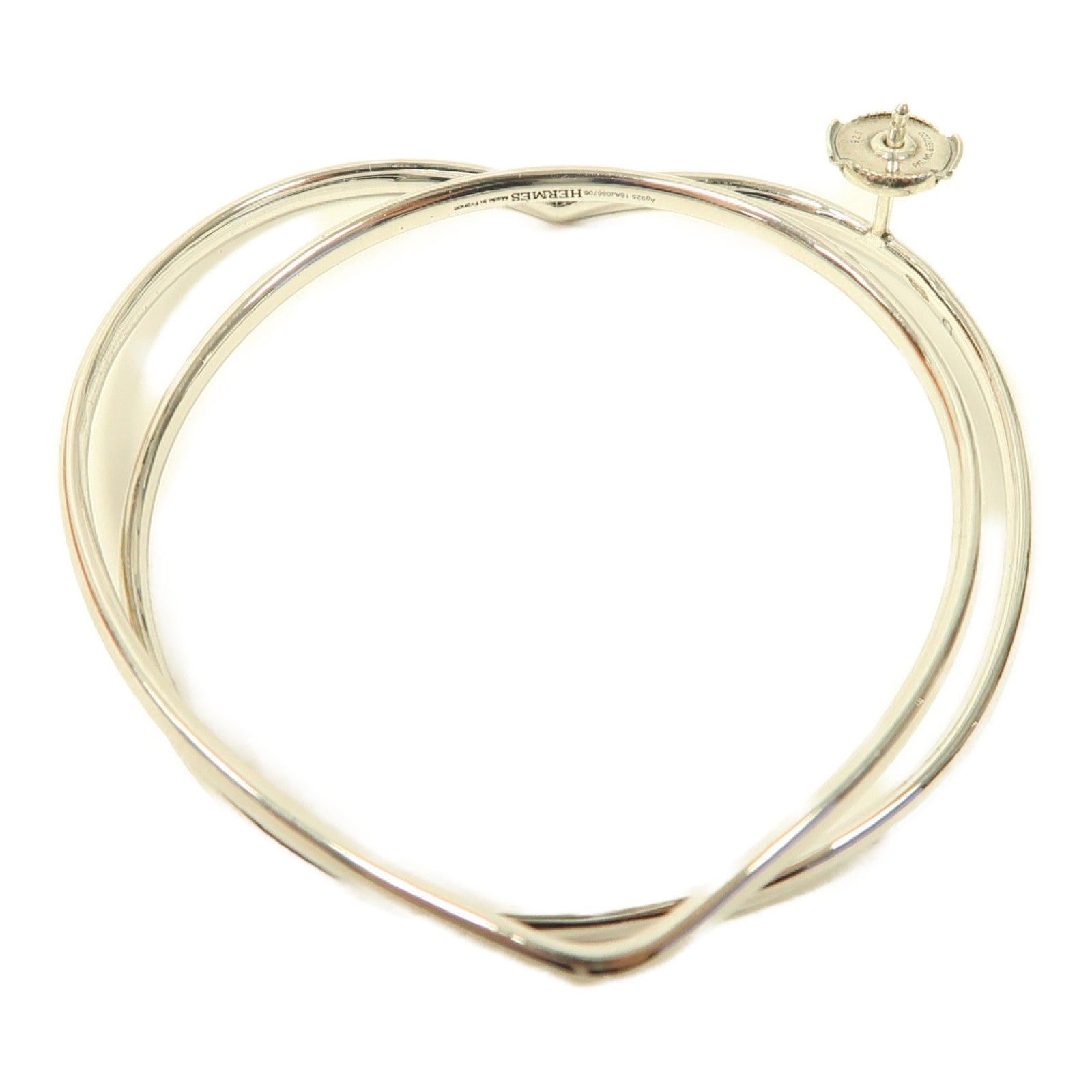 HERMES Earring 925 Sterling Silver