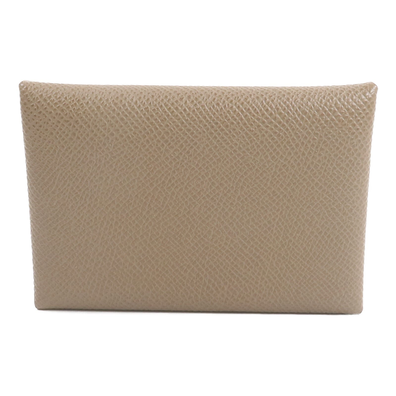 HERMES Epsom皮革Calvi Duo卡片套Etoupe