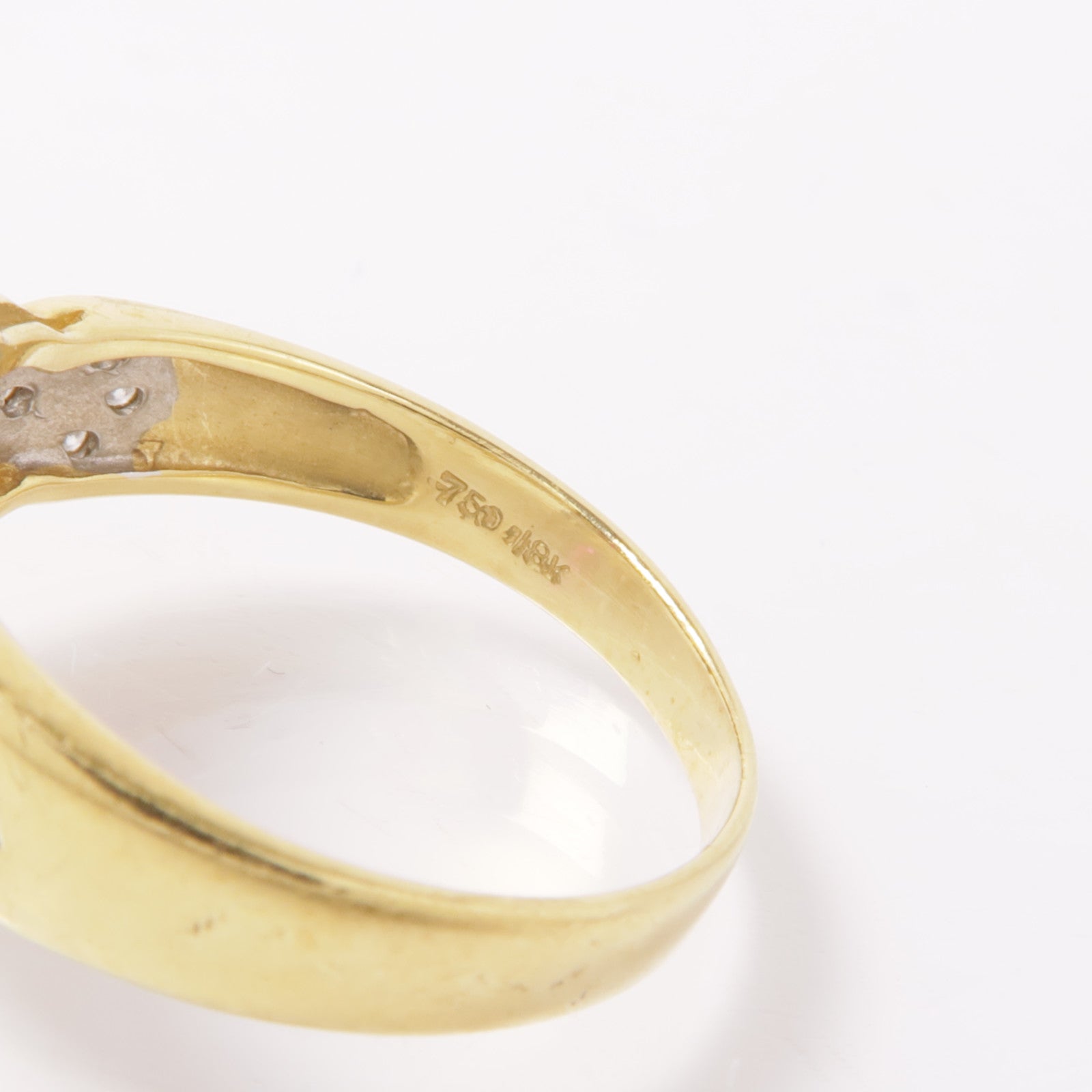 JEWELRY 18K黃金Ruby/Diamond Ring紅寶石/鑽石戒指US#6