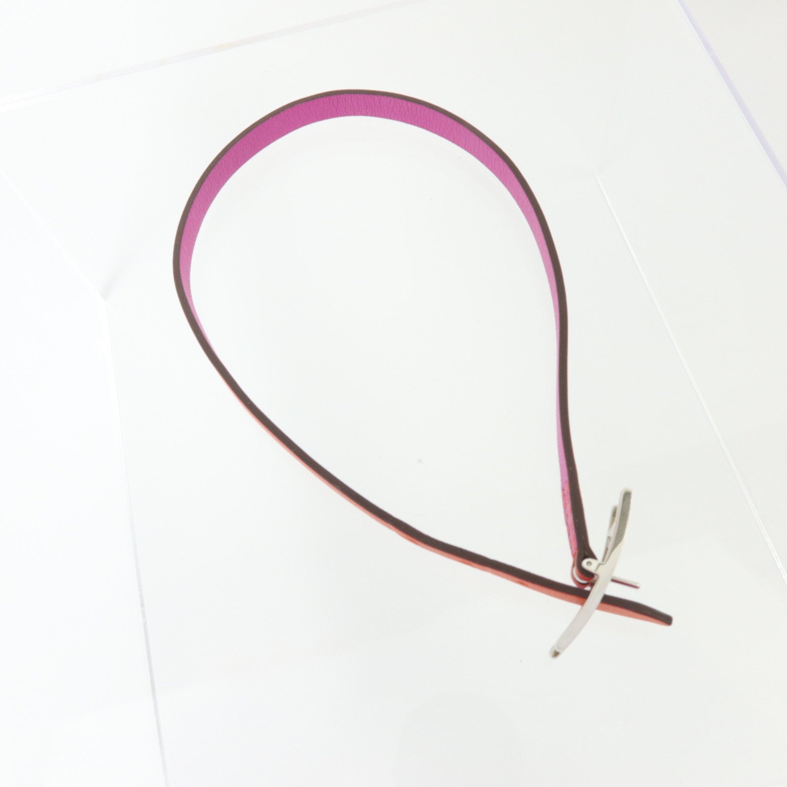 HERMES Swift皮革Behapi Double Tour Bracelet金扣手鏈