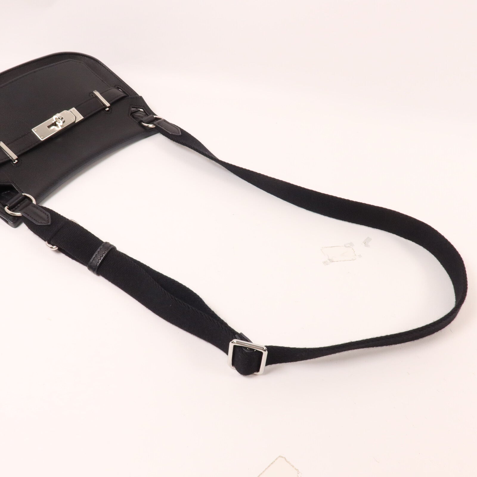 HERMES Evercolor皮革Jypsiere Mini肩背袋Noir