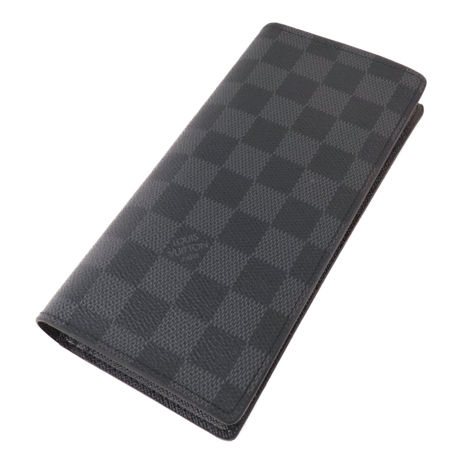 LOUIS VUITTON Damier Graphite Brazza Wallet長錢包