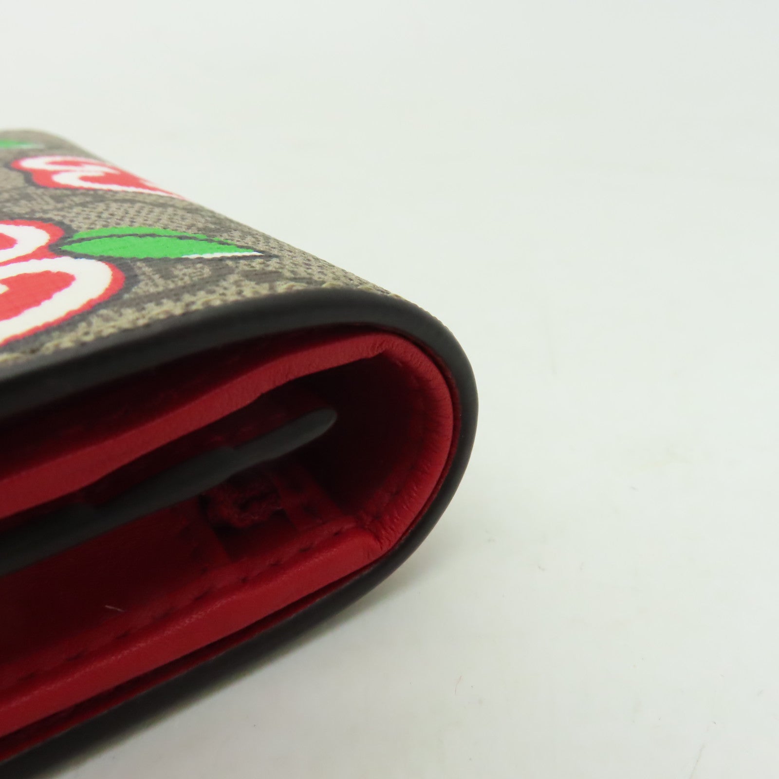 GUCCI 塗層帆布Wallet金扣錢包啡色