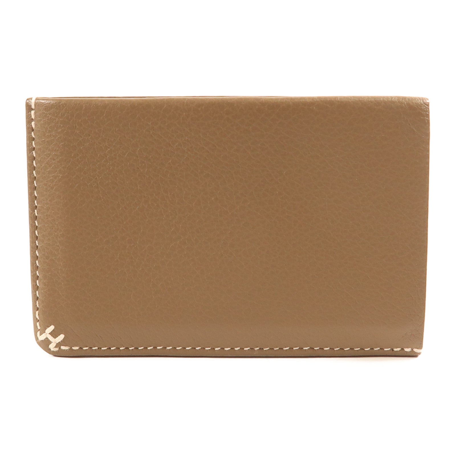 HERMES Evercolor皮革H Sellier卡片套Etoupe