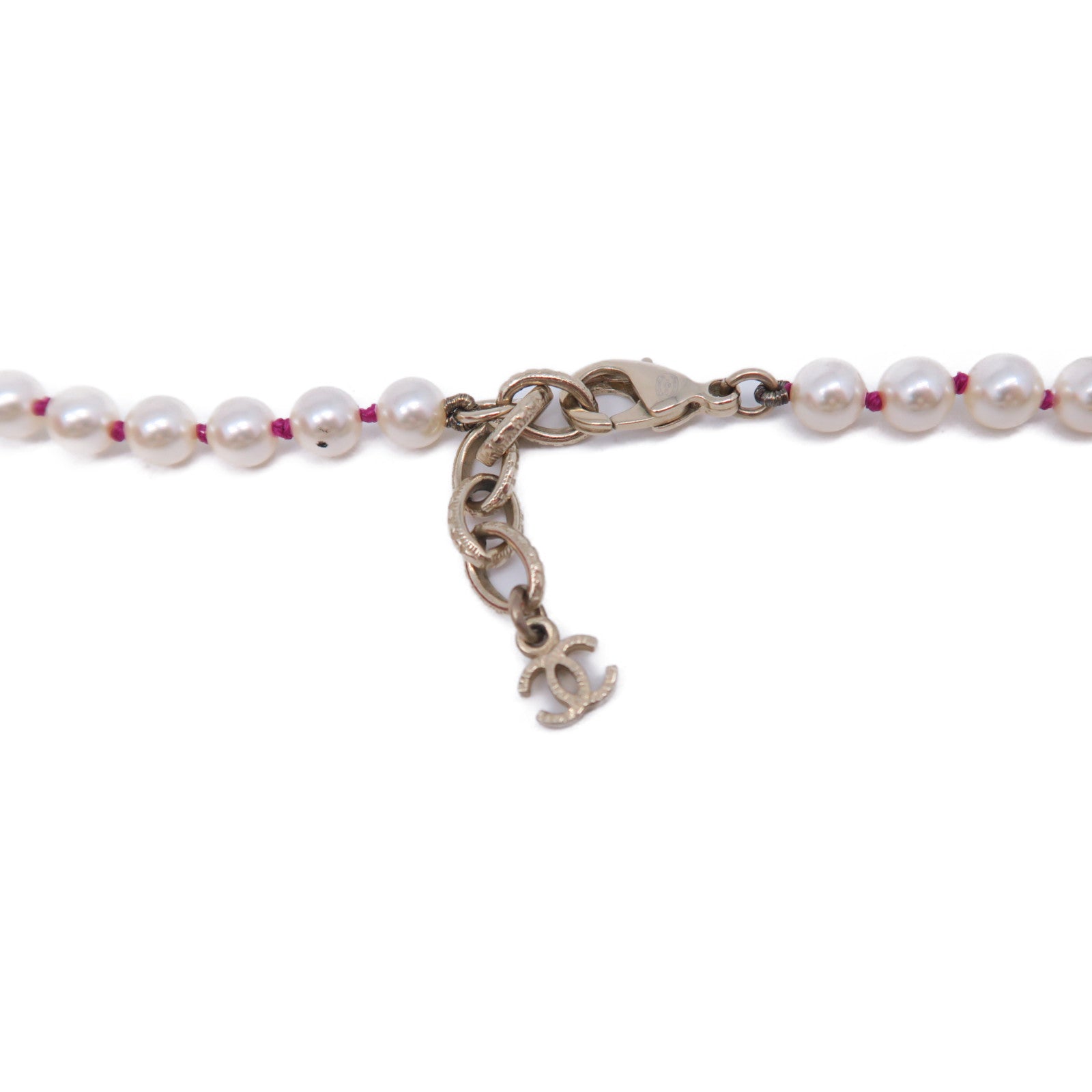 CHANEL 【激減優惠】金屬Necklace項鍊金色/紅色