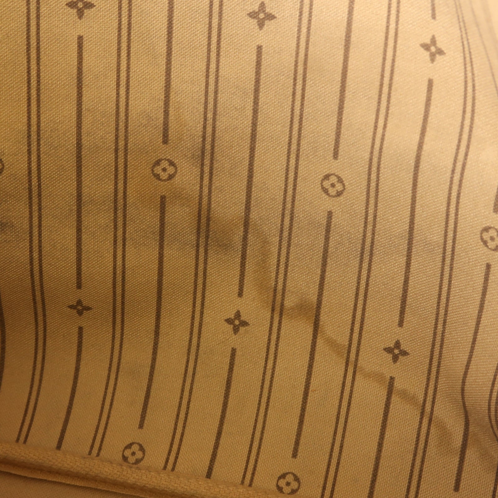 LOUIS VUITTON Monogram Neverfull GM金扣手挽袋棕色