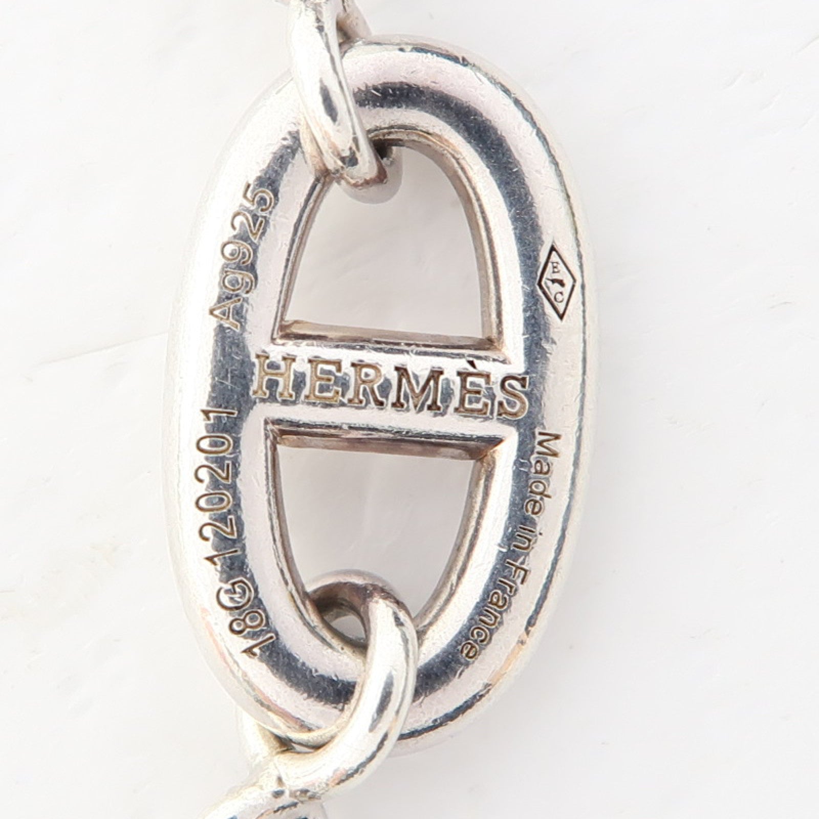 HERMES 925純銀Necklace項鍊銀色