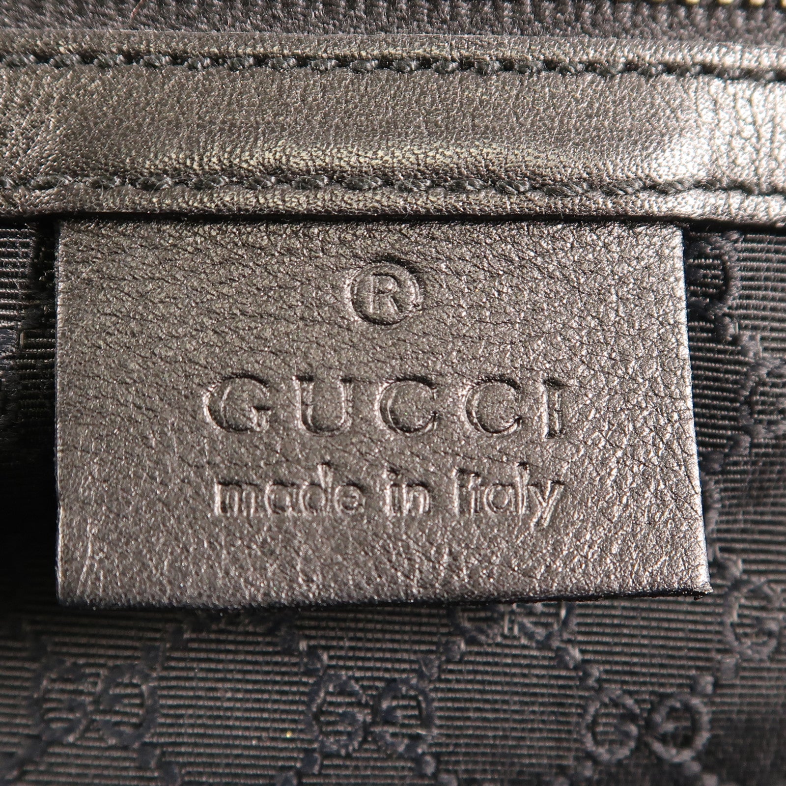 GUCCI 牛仔布Shoulder Bag銀扣肩背袋