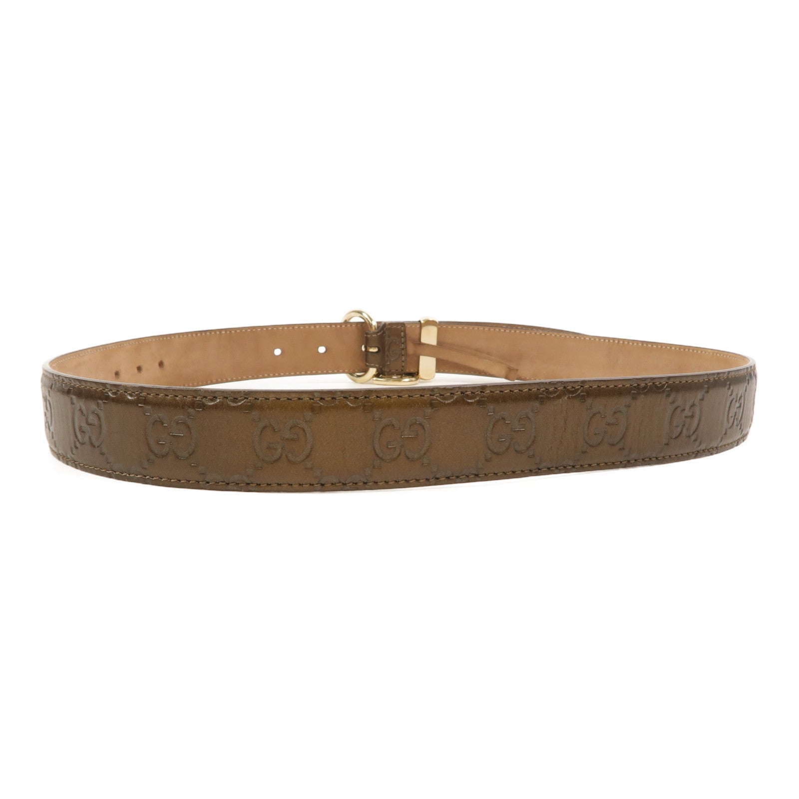 GUCCI 牛皮皮革Guccissima Belt With Heart Charm皮帶