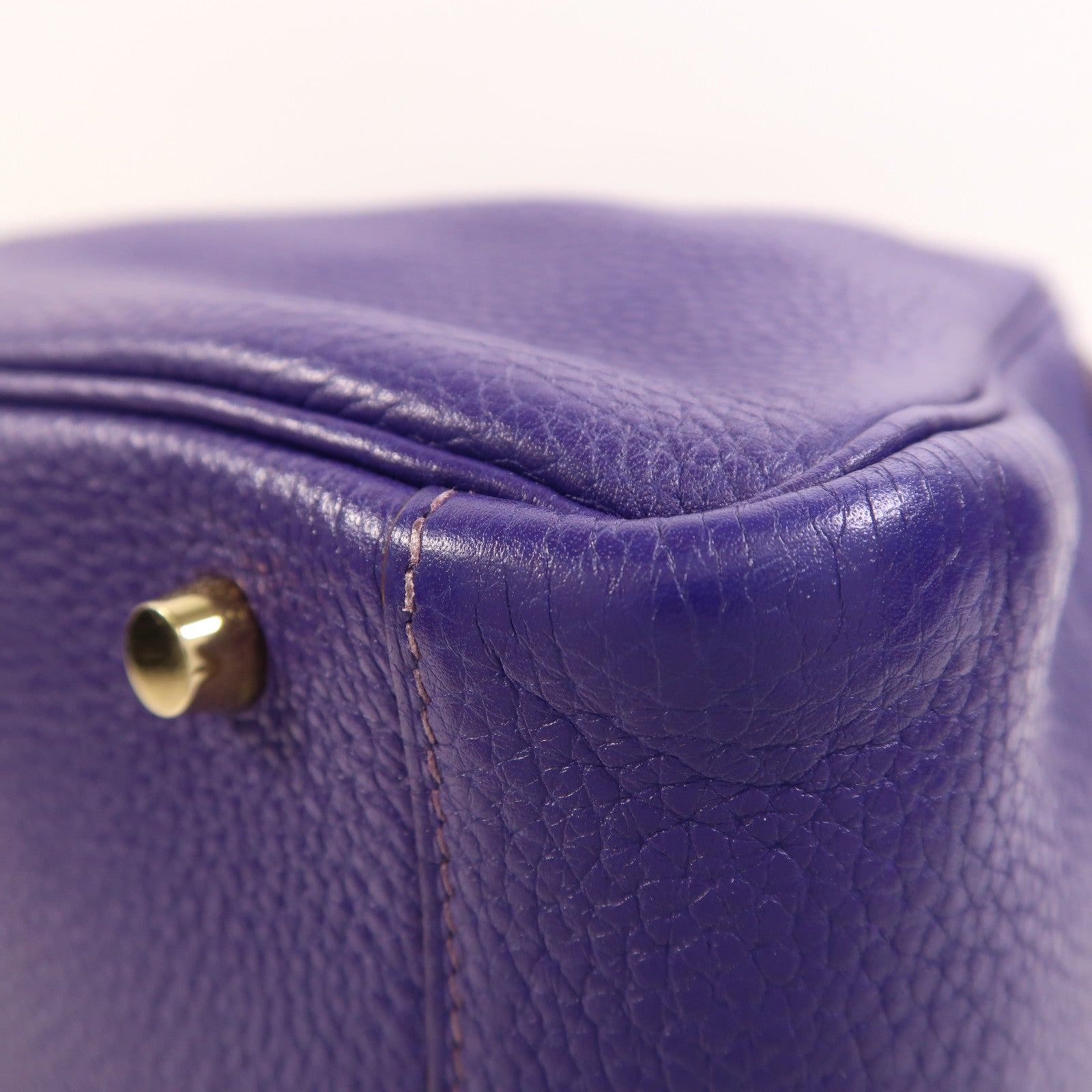 HERMES Togo皮革Lindy 30金扣手挽肩背兩用袋Iris