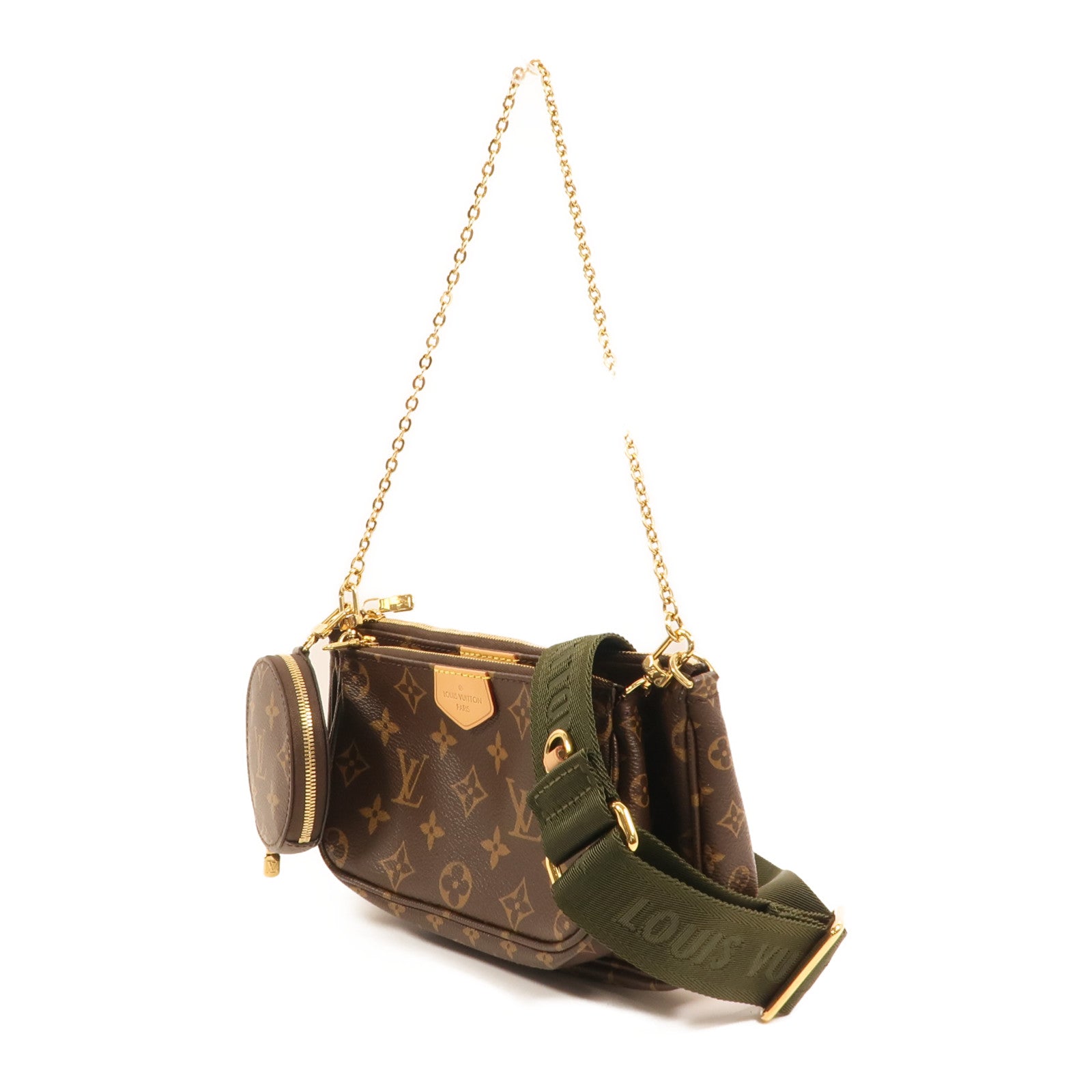LOUIS VUITTON Monogram Multi Pochette Accessoires金扣肩背袋