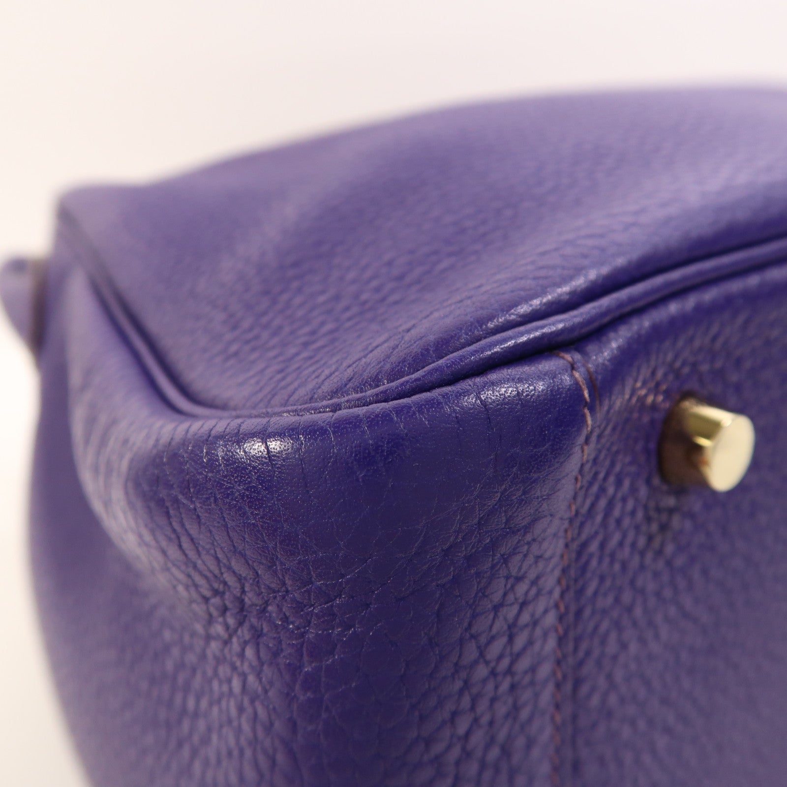 HERMES Togo皮革Lindy 30金扣手挽肩背兩用袋Iris