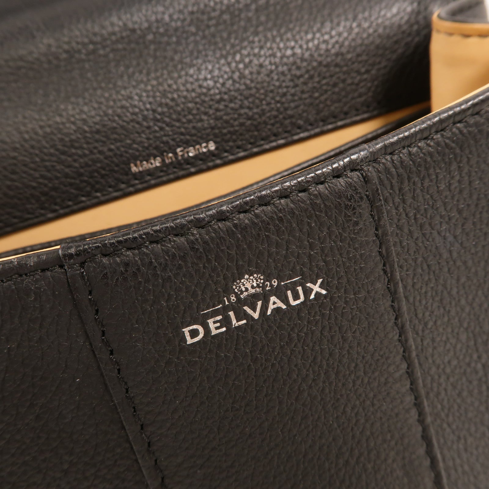 Delvaux 牛皮皮革Brillant Mini手挽肩背兩用袋