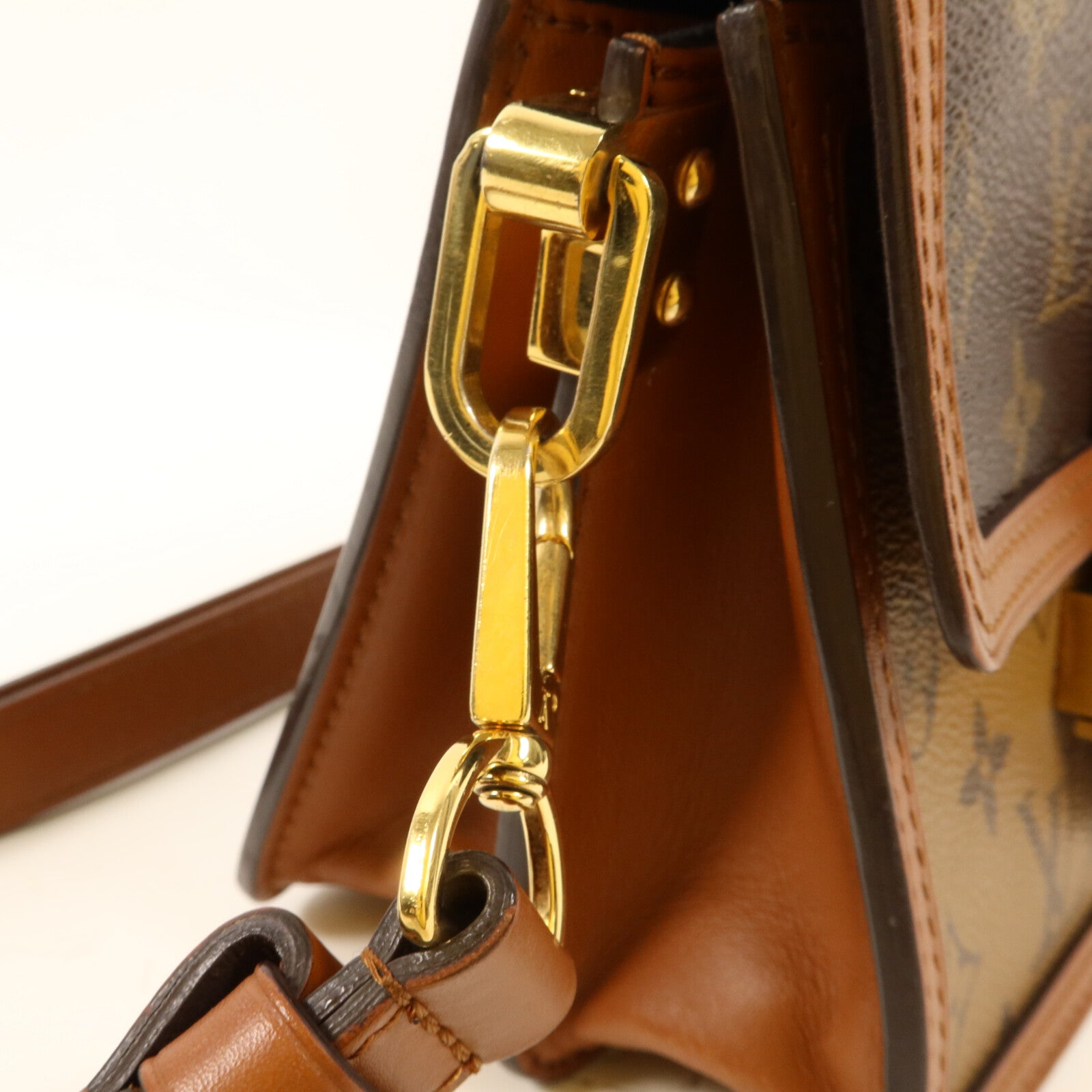 LOUIS VUITTON Monogram Reverse Mini Dauphine肩背袋