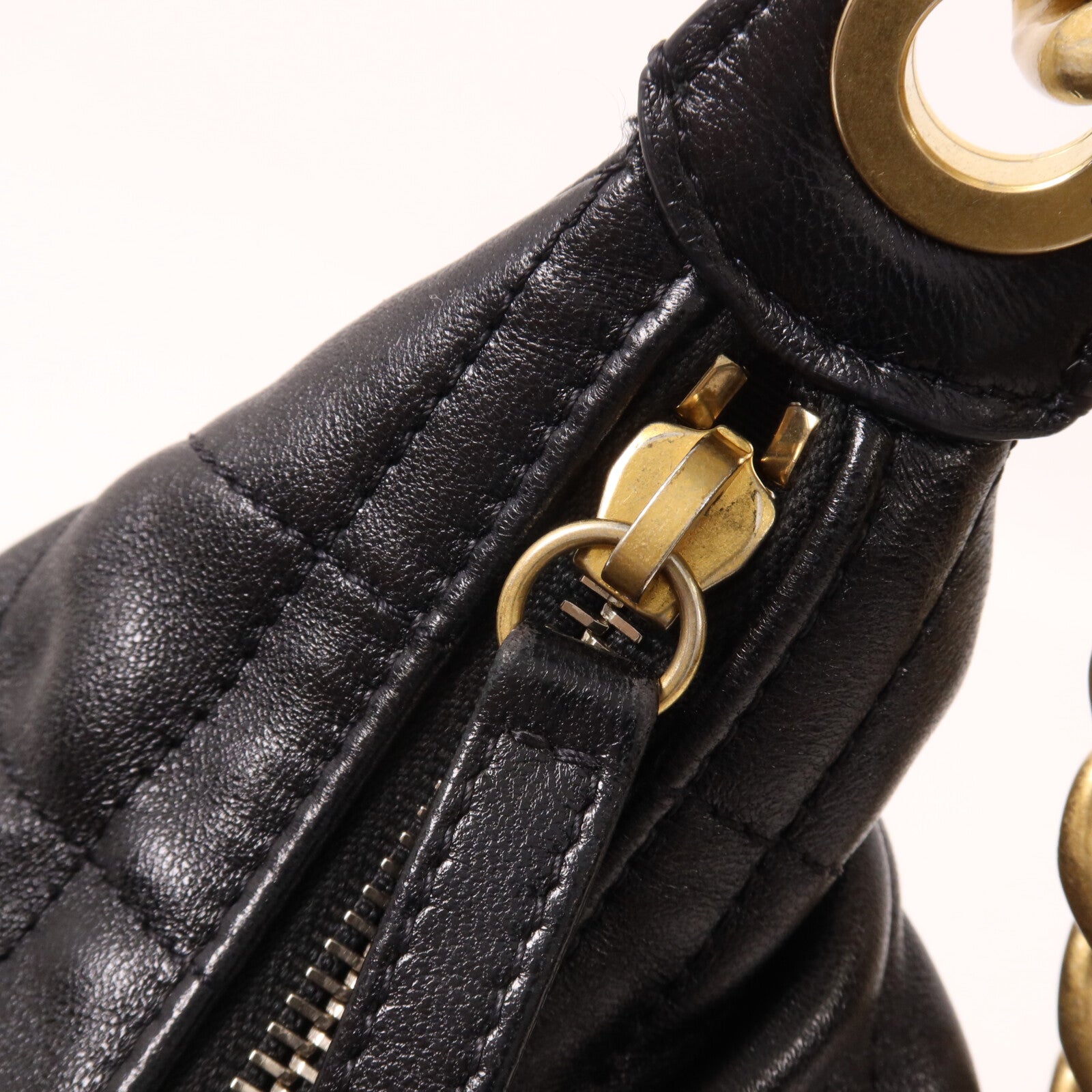 CHANEL 羊皮皮革25C Hobo Bag鏈帶肩背袋