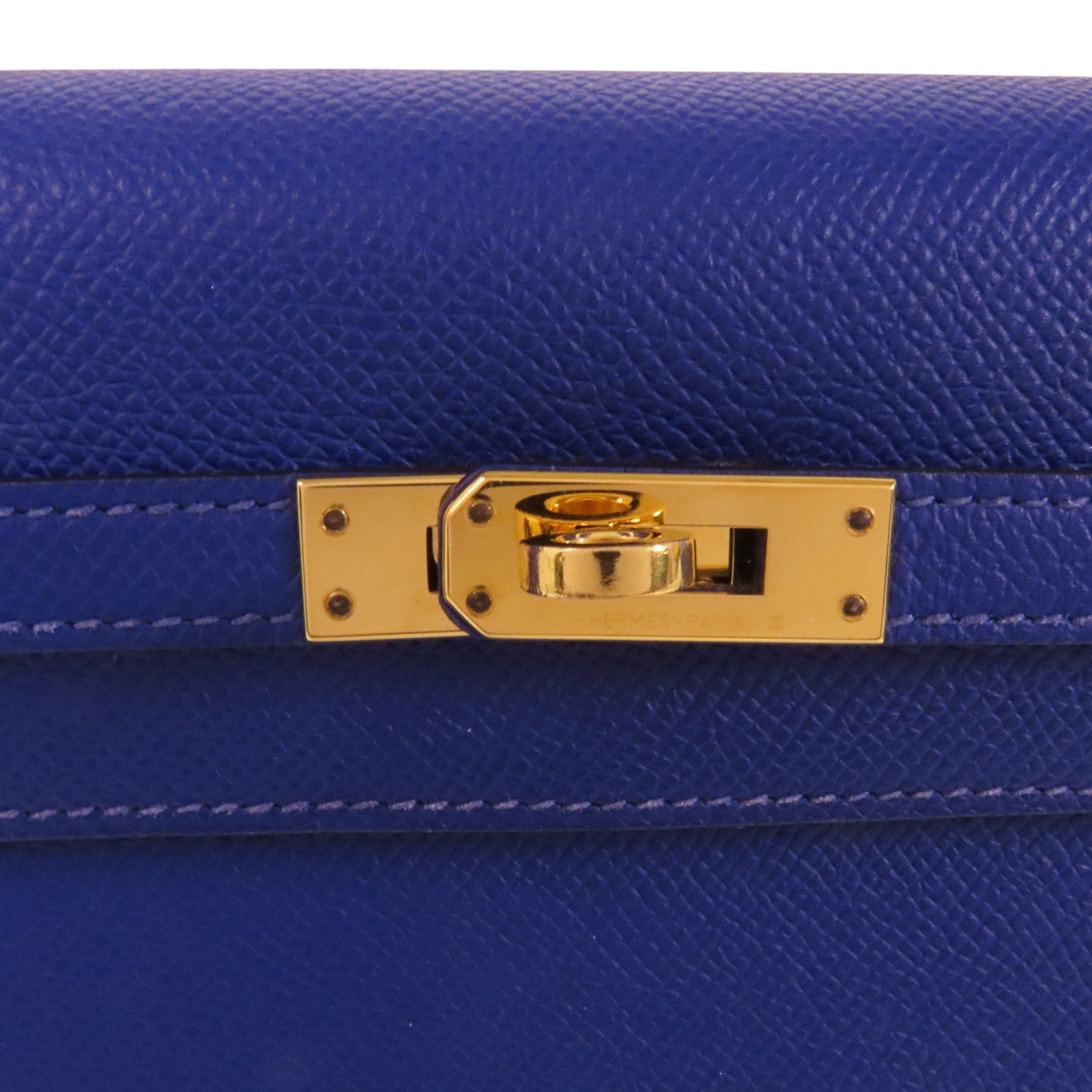 HERMES Epsom皮革Kelly 25金扣手挽肩背兩用袋