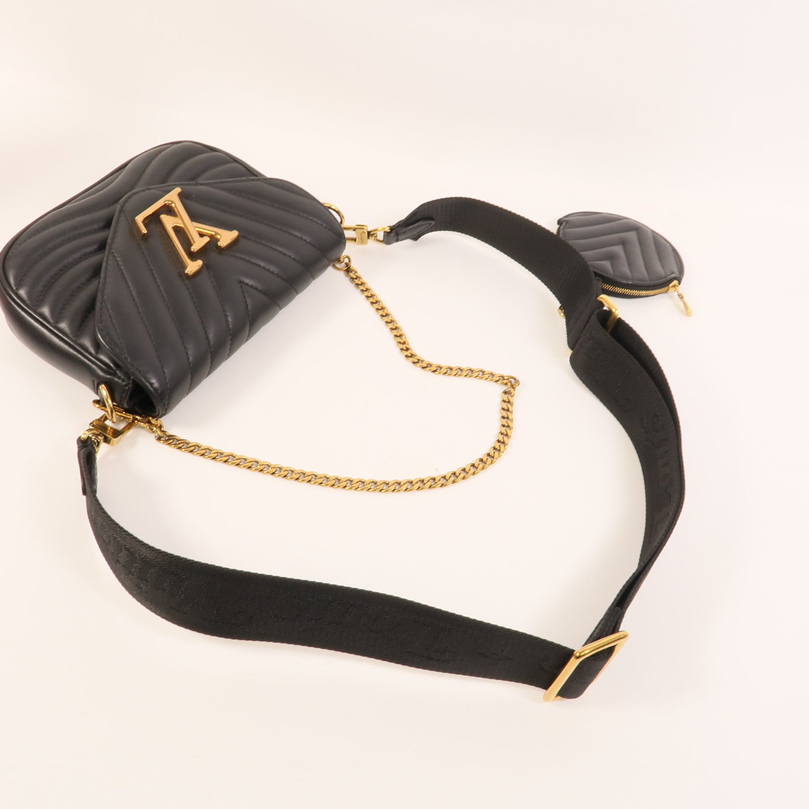 LOUIS VUITTON 牛皮皮革New Wave金扣手挽肩背兩用袋