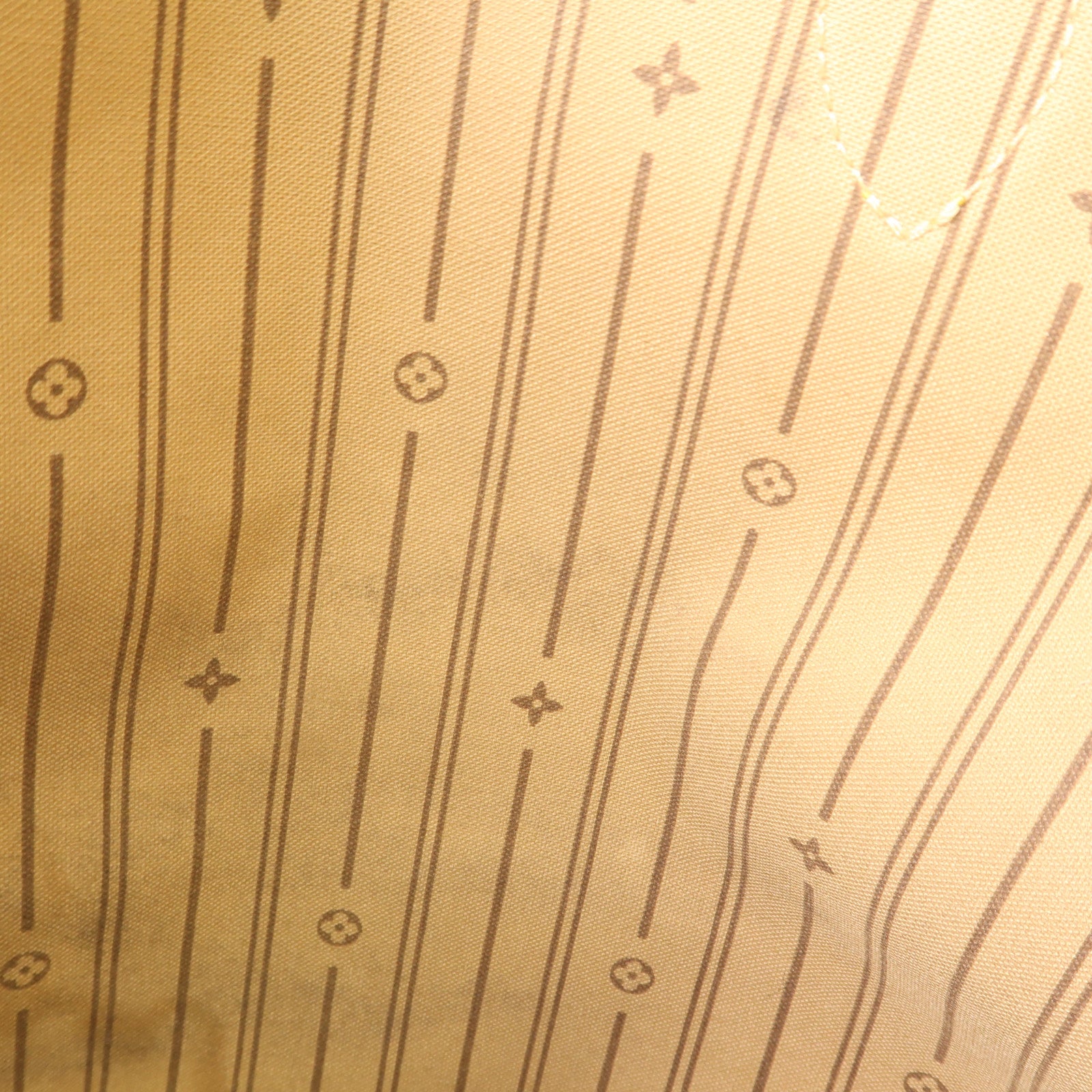 LOUIS VUITTON Monogram Neverfull GM金扣手挽袋棕色