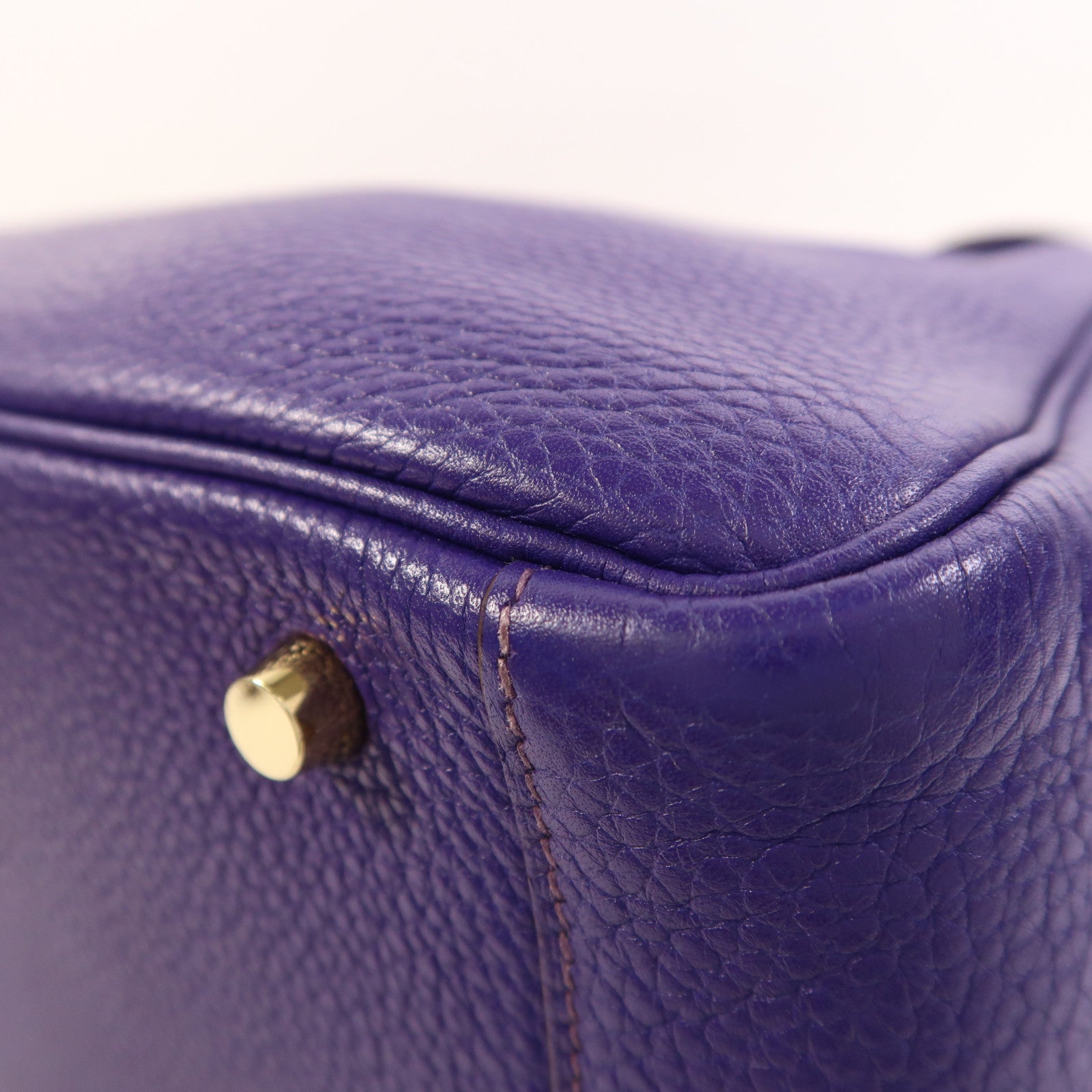 HERMES Togo皮革Lindy 30金扣手挽肩背兩用袋Iris