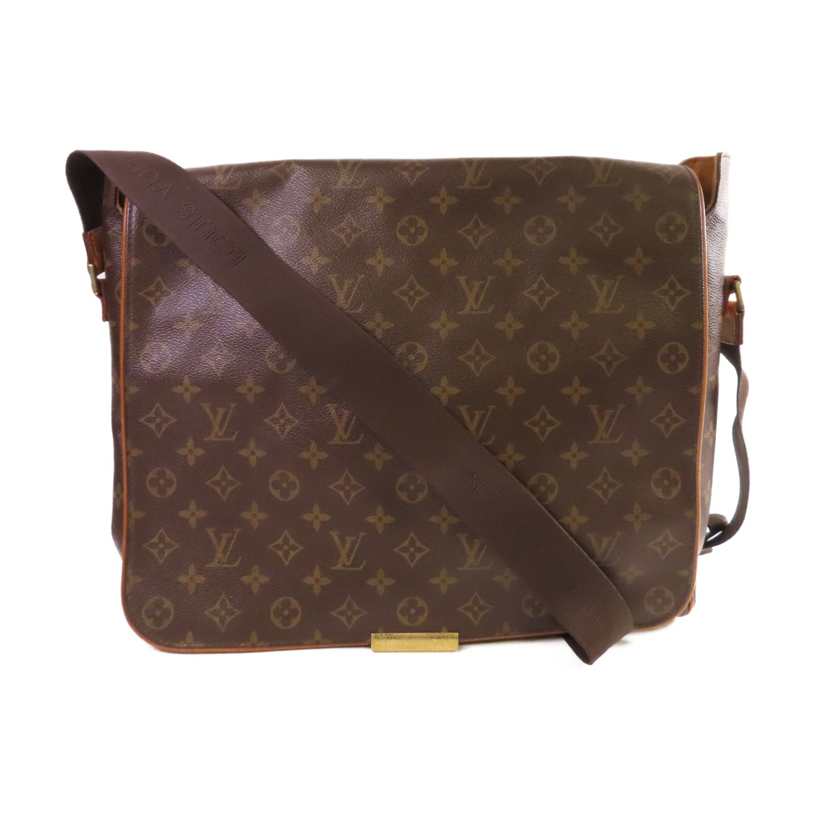 LOUIS VUITTON 【激減優惠】Monogram Abbesses Messenger Bag金扣肩背袋啡色