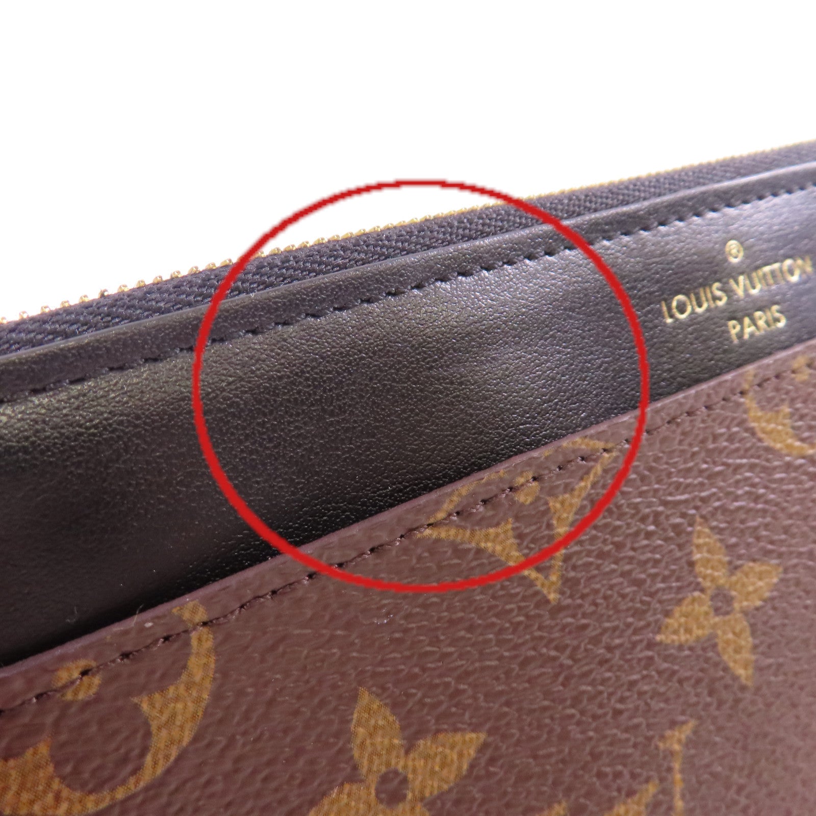 LOUIS VUITTON Monogram Slim Purse Long Wallet金扣長錢包啡色