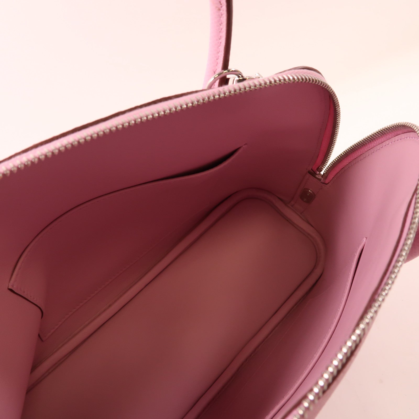 HERMES Epsom皮革Bolide 1923銀扣手挽肩背兩用袋x9 Mauve Sylvestre/錦葵紫