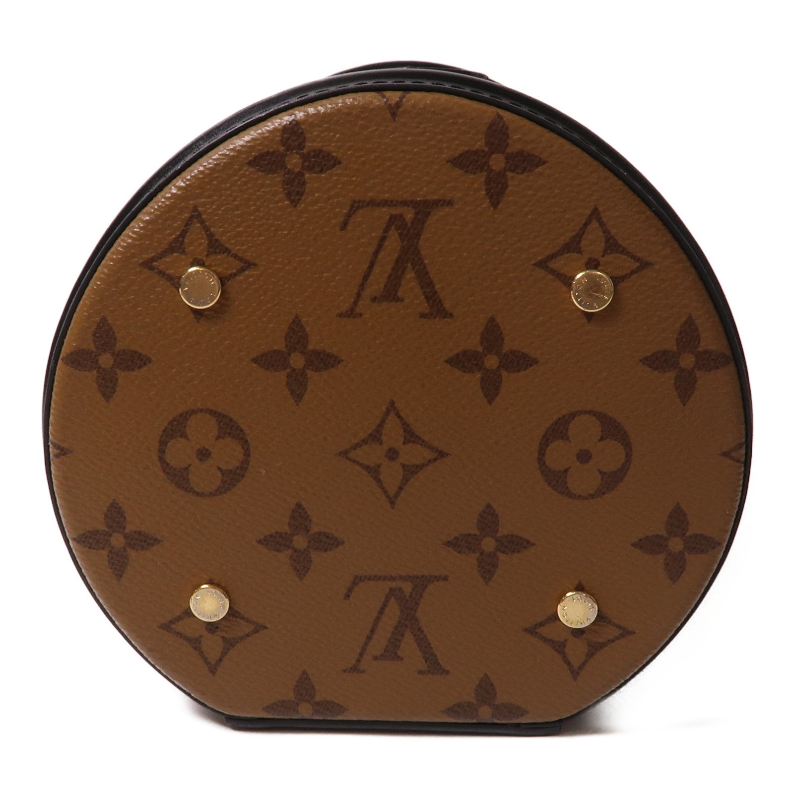 LOUIS VUITTON 【激減優惠】Monogram Reverse Cannes金扣手挽肩背兩用袋啡色