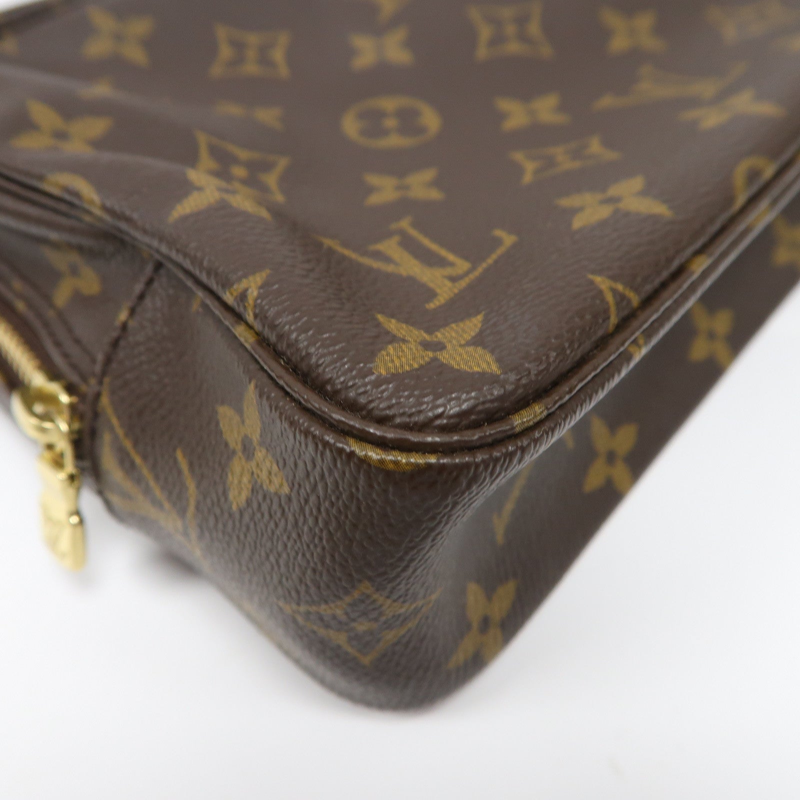 LOUIS VUITTON 【激減優惠】Monogram Trousse Toilette 23金扣手拿包啡色
