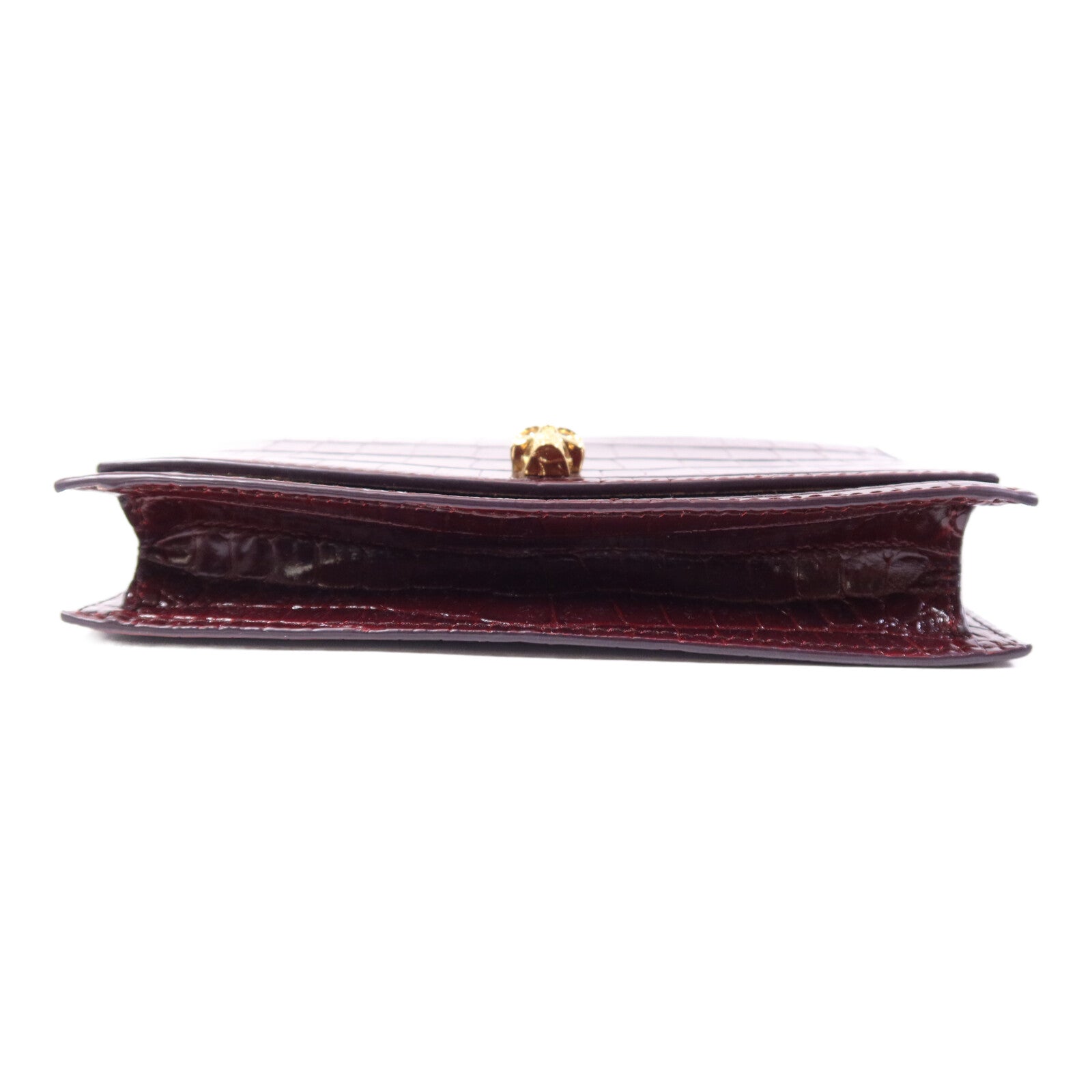 McQ by Alexander McQueen 牛皮皮革Alexander McQueen Wallet On Chain金扣鏈帶肩背袋