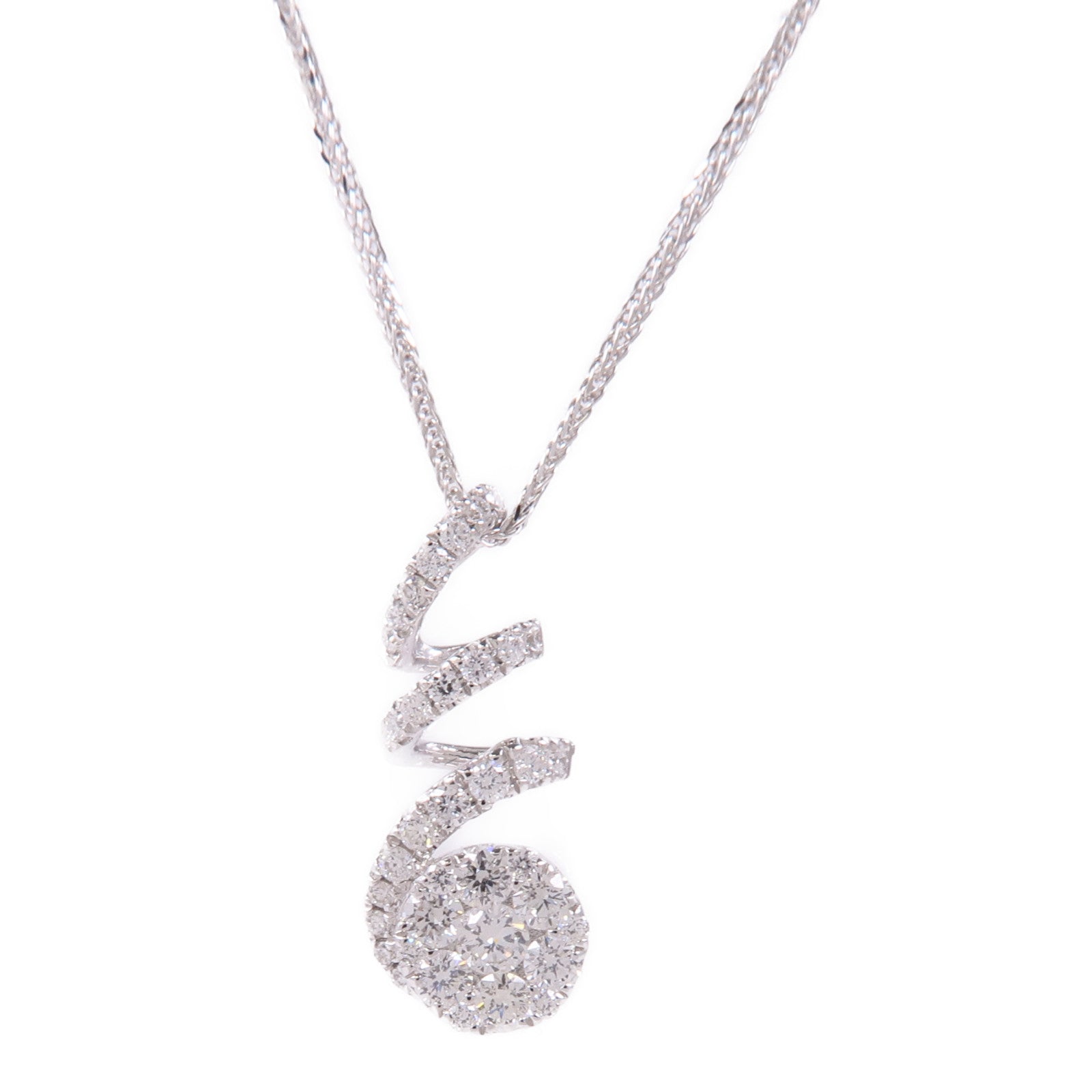 JEWELRY Diamond Necklace Accessories 18K White Gold