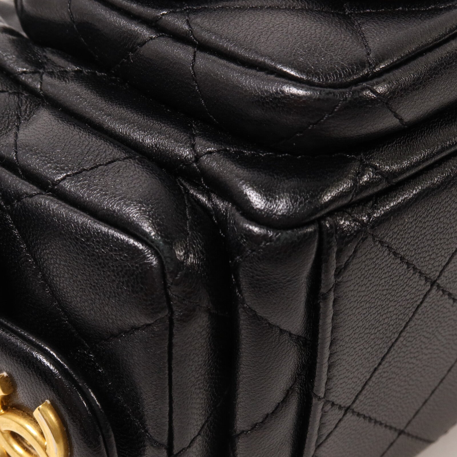 CHANEL 羊皮皮革25C Hobo Bag鏈帶肩背袋