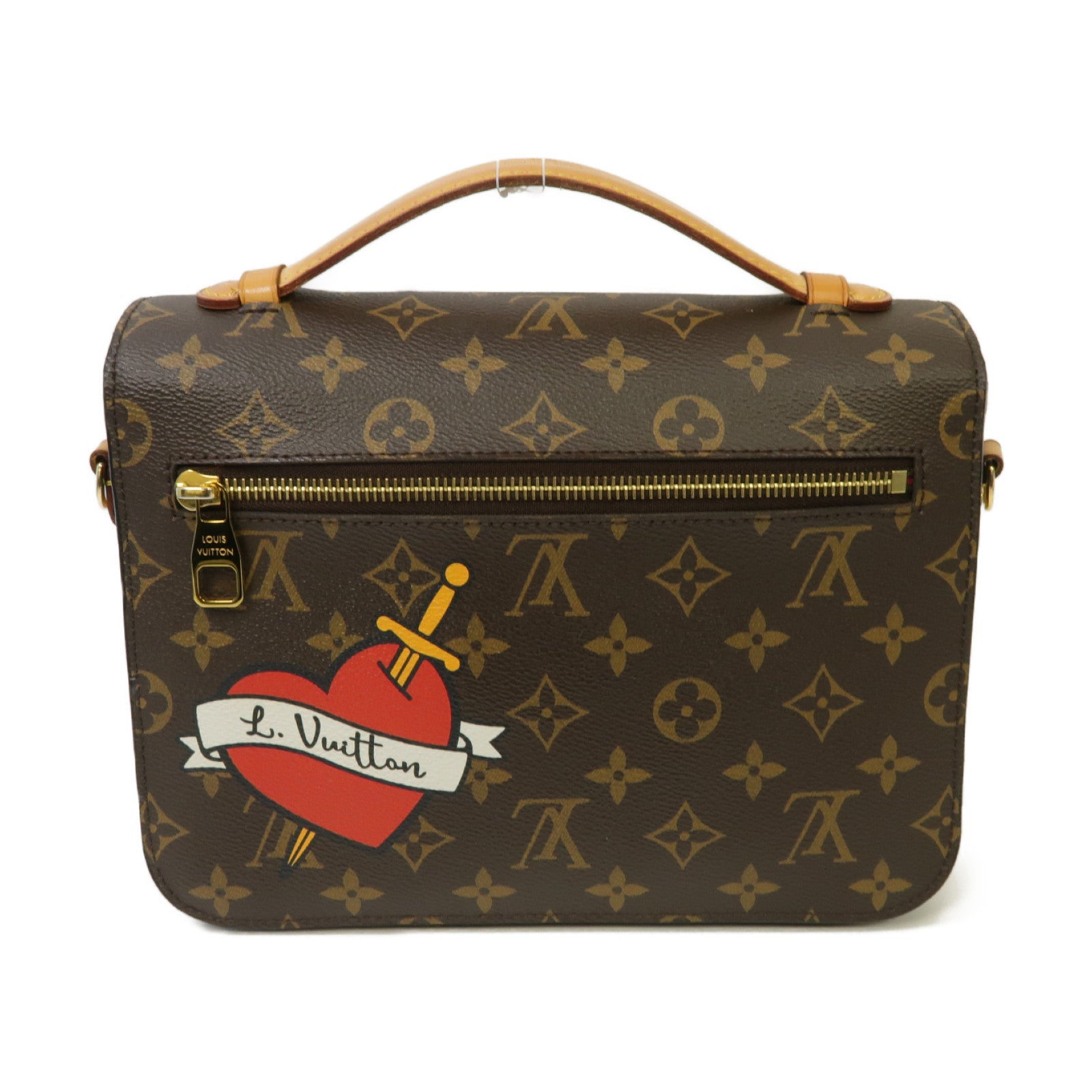 LOUIS VUITTON Monogram Pochette Metis金扣手挽肩背兩用袋啡色
