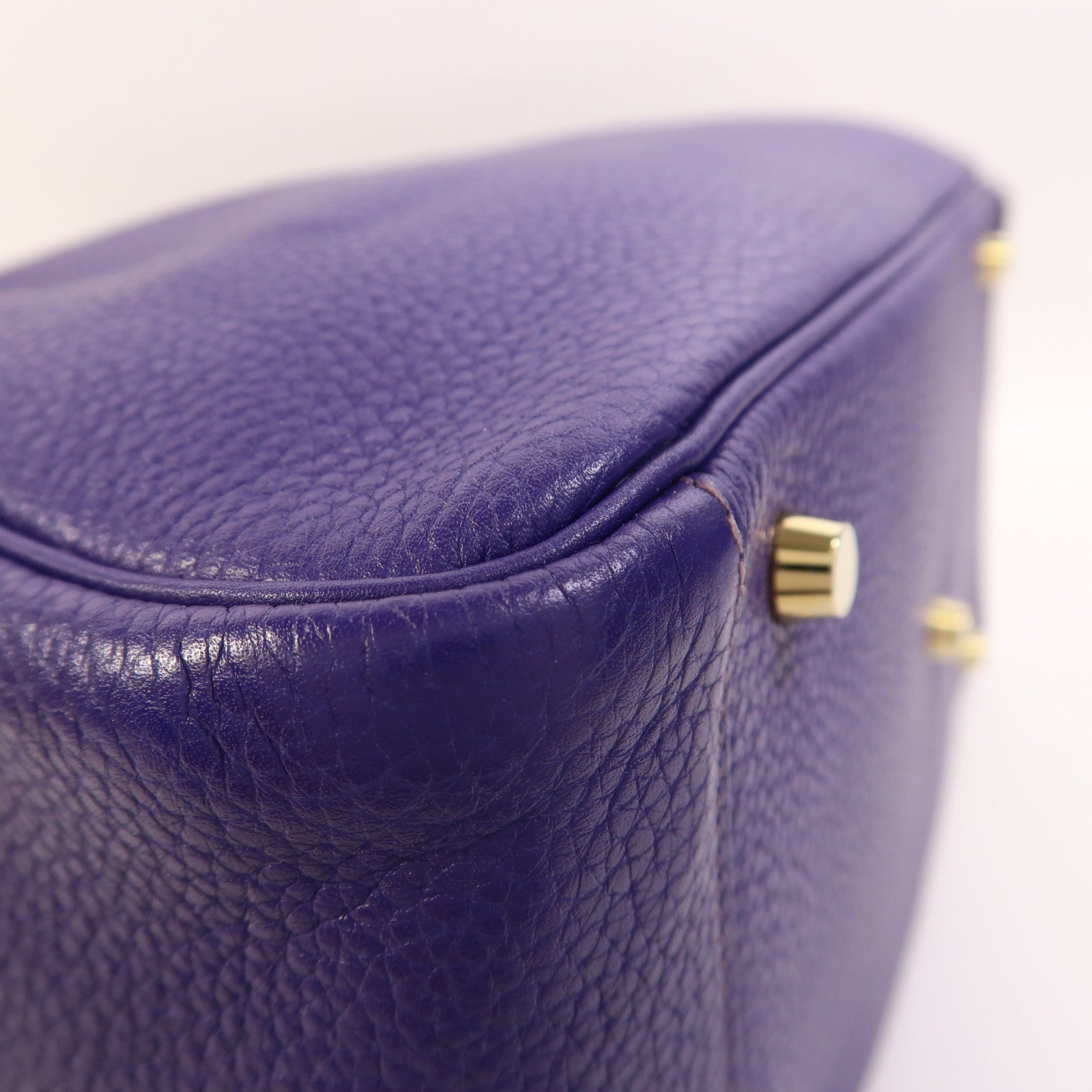 HERMES Togo皮革Lindy 30金扣手挽肩背兩用袋Iris