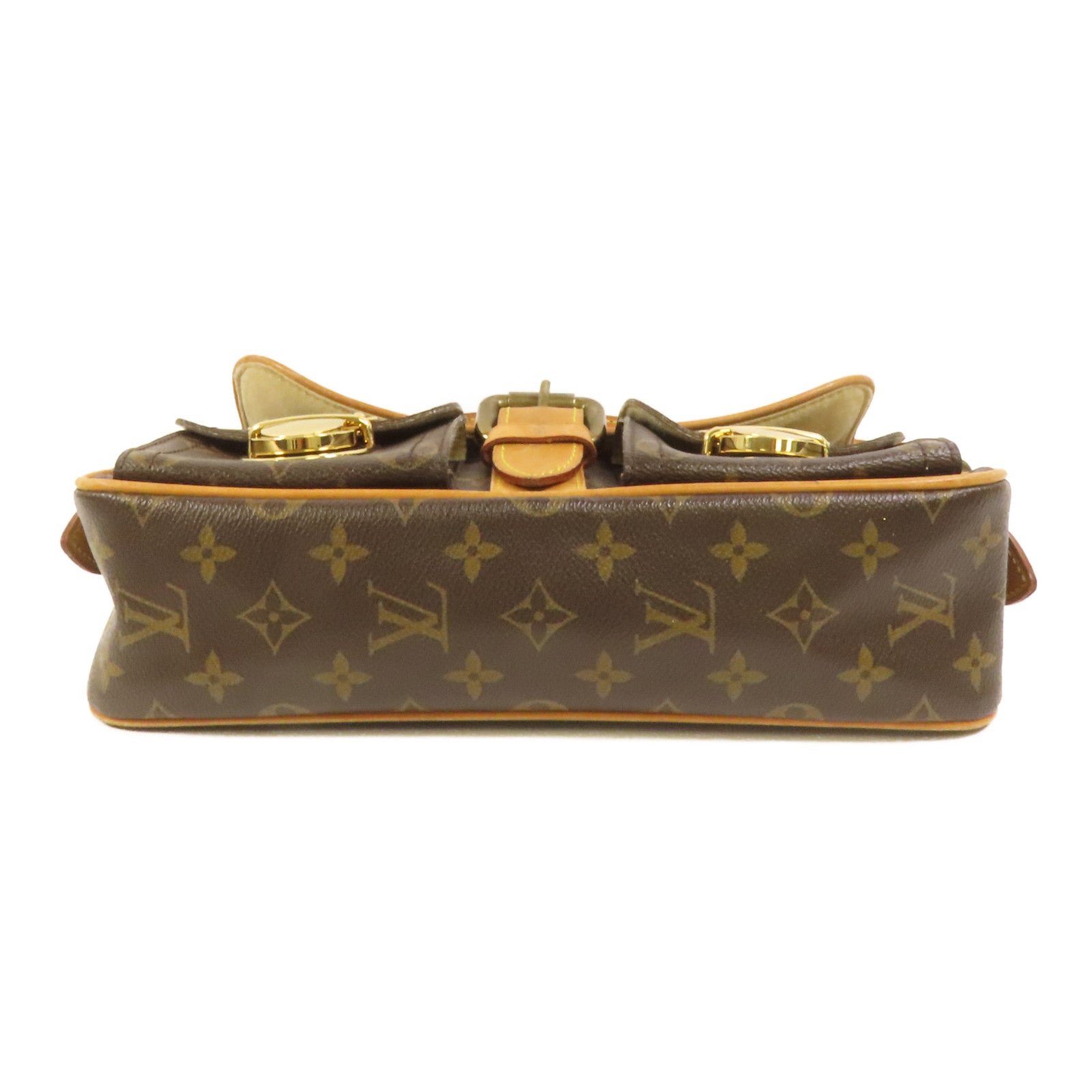 LOUIS VUITTON Monogram Hudson PM金扣肩背袋