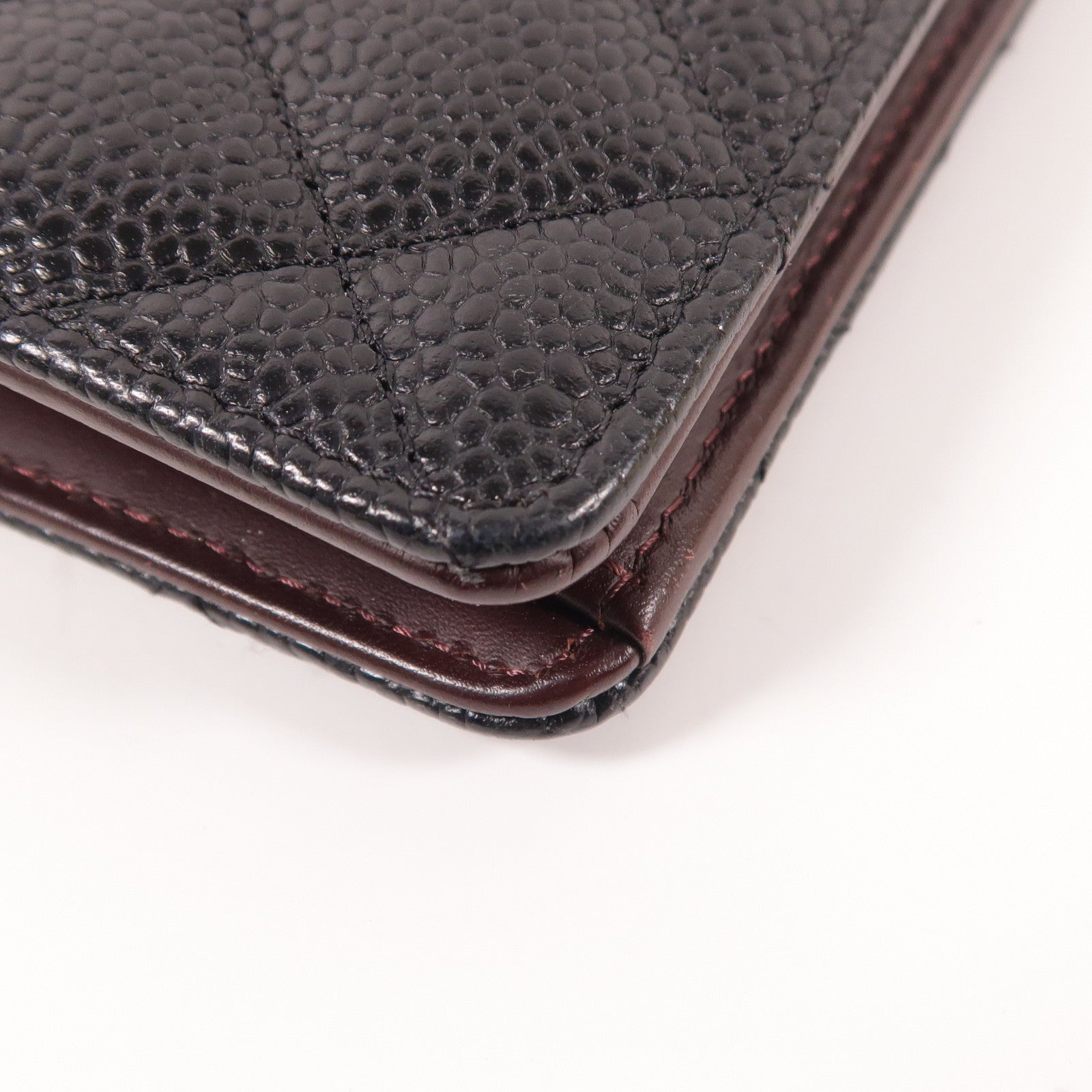 CHANEL CC SHW Long Wallet Calfskin Leather Black