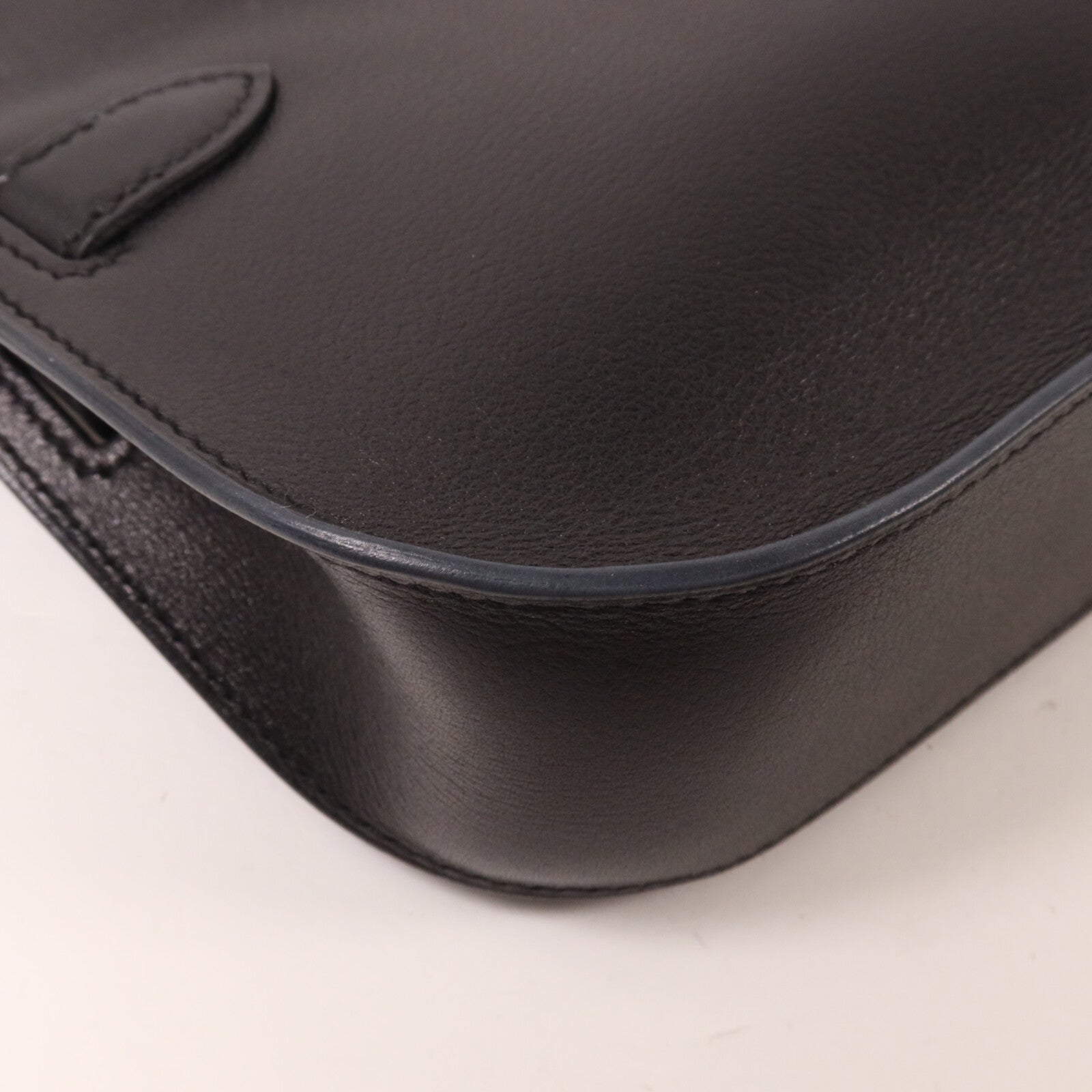 HERMES Evercolor皮革Jypsiere Mini肩背袋Noir