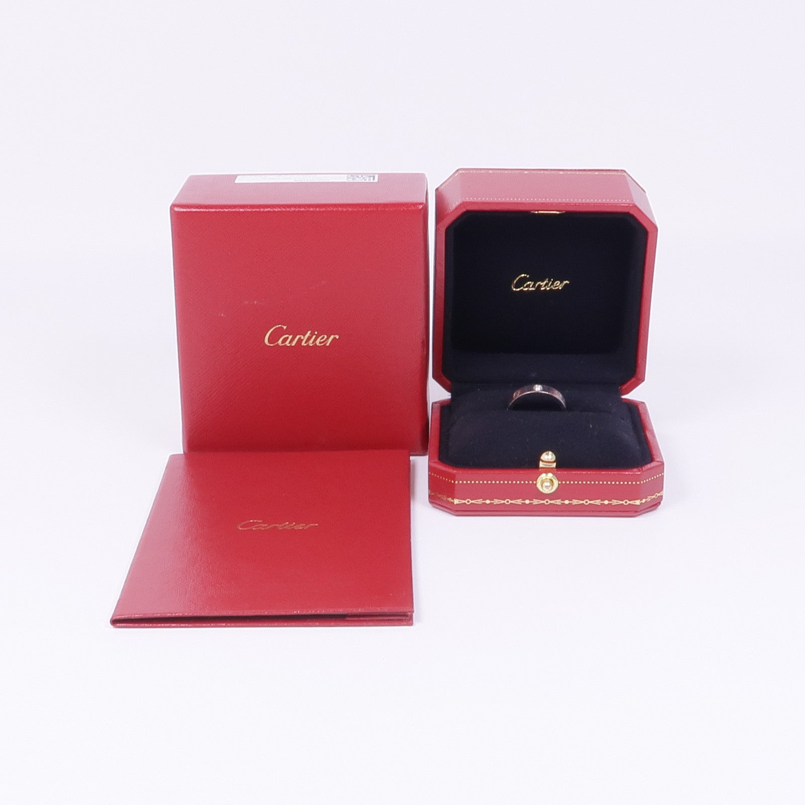 CARTIER 18K白金Love Ring 1 Diamond鑽石戒指Cartier#53/US#6.25