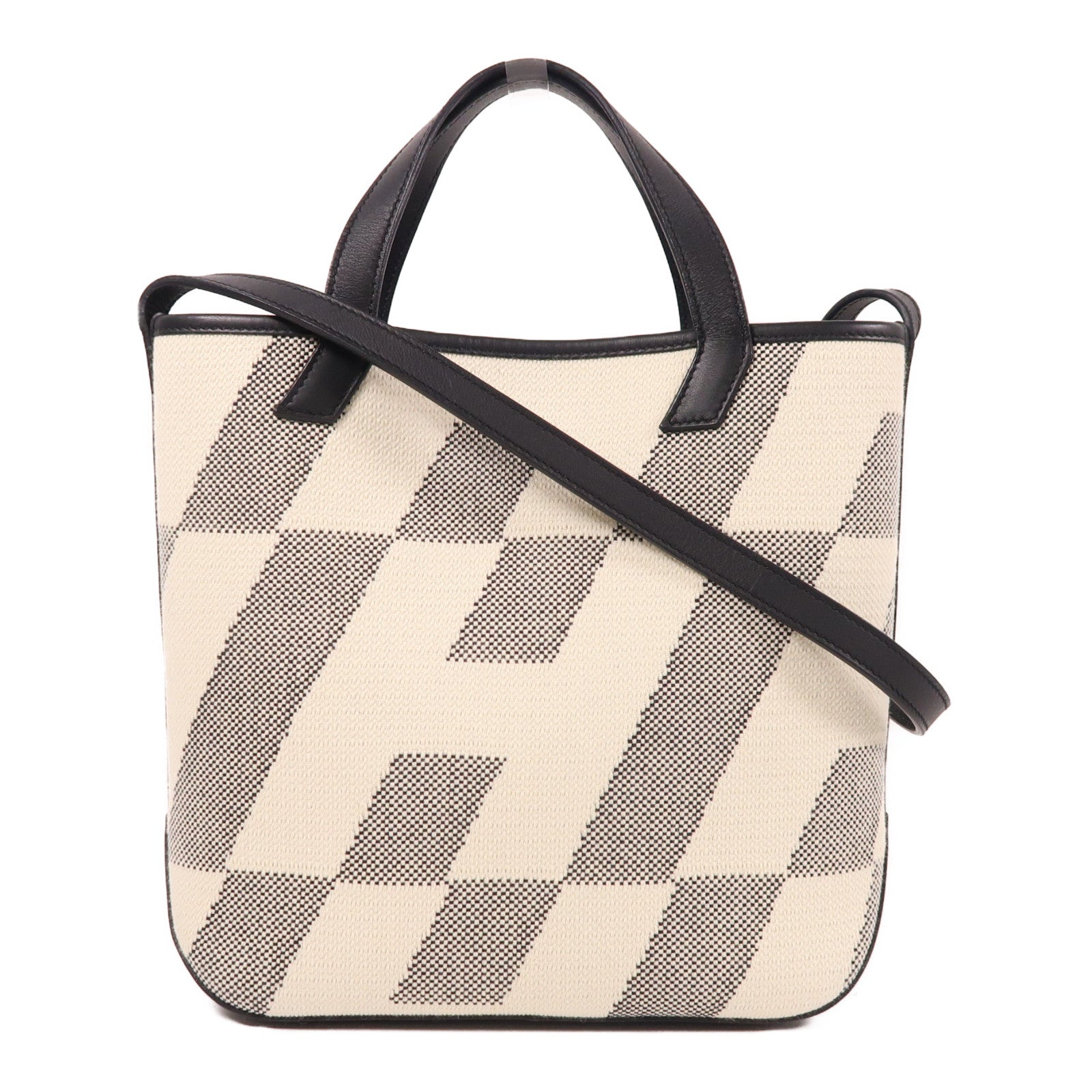 HERMES 【激減優惠】帆布Cabas 27手挽肩背兩用袋